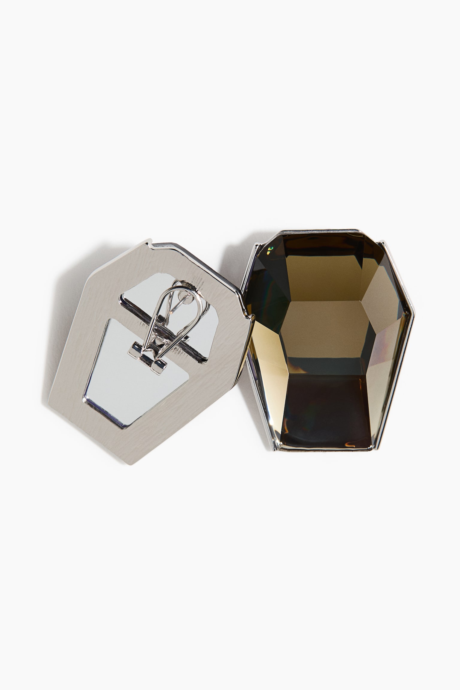 Statement earrings - Beige - 2