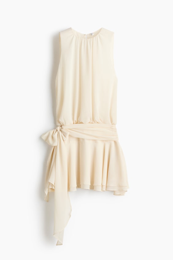 Женские платья H&M Tie-Detail Chiffon Dress