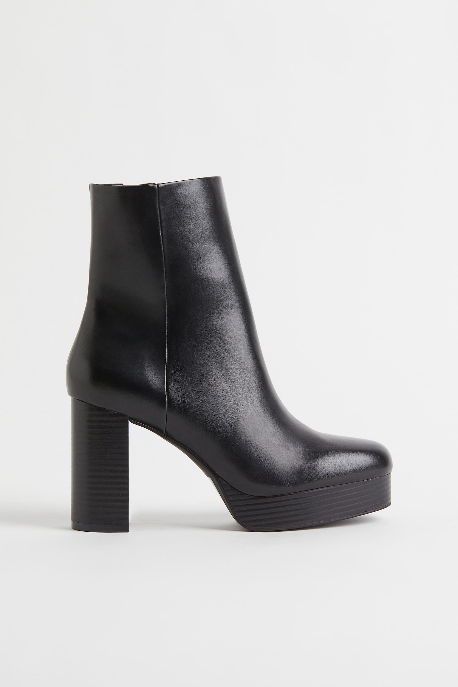 Heeled Boots - Black - 1