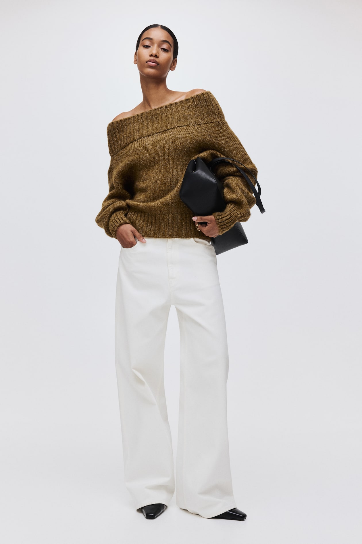 One-Shoulder Sweater - image 4