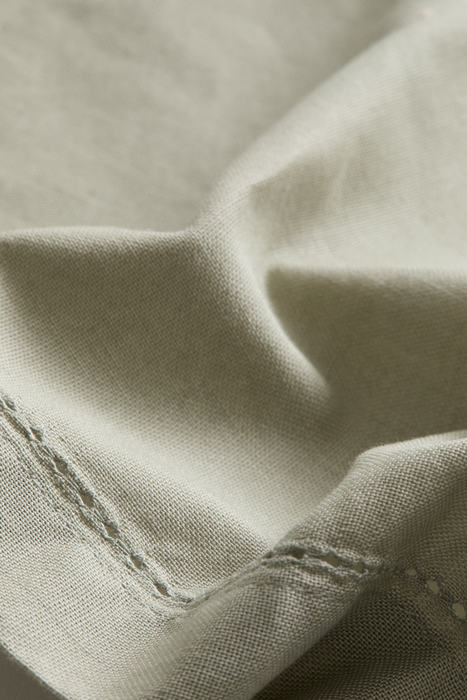 4-pack cotton napkins - Sage green/White/Light beige - 2