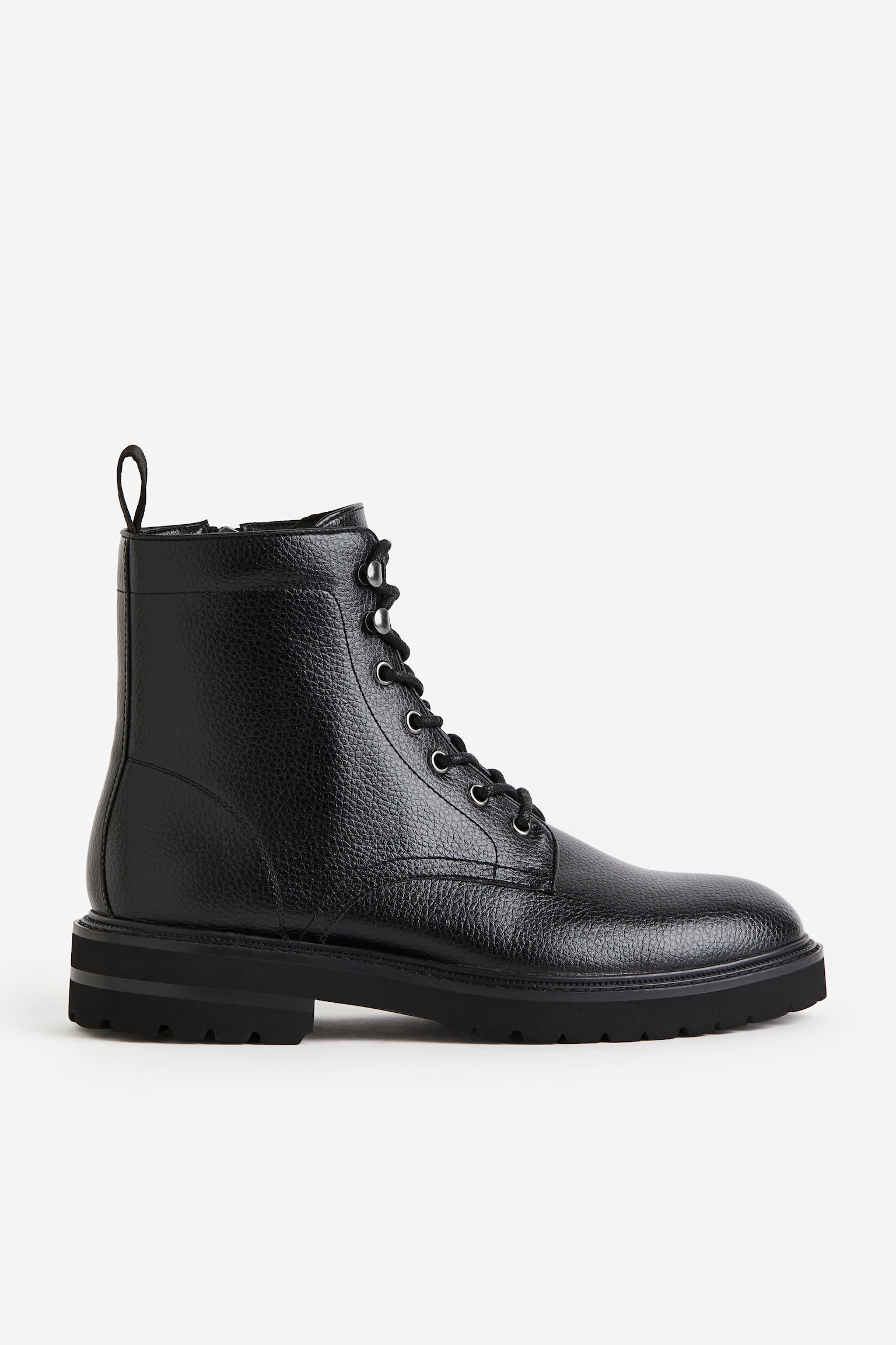 Botas con agujetas - Negro