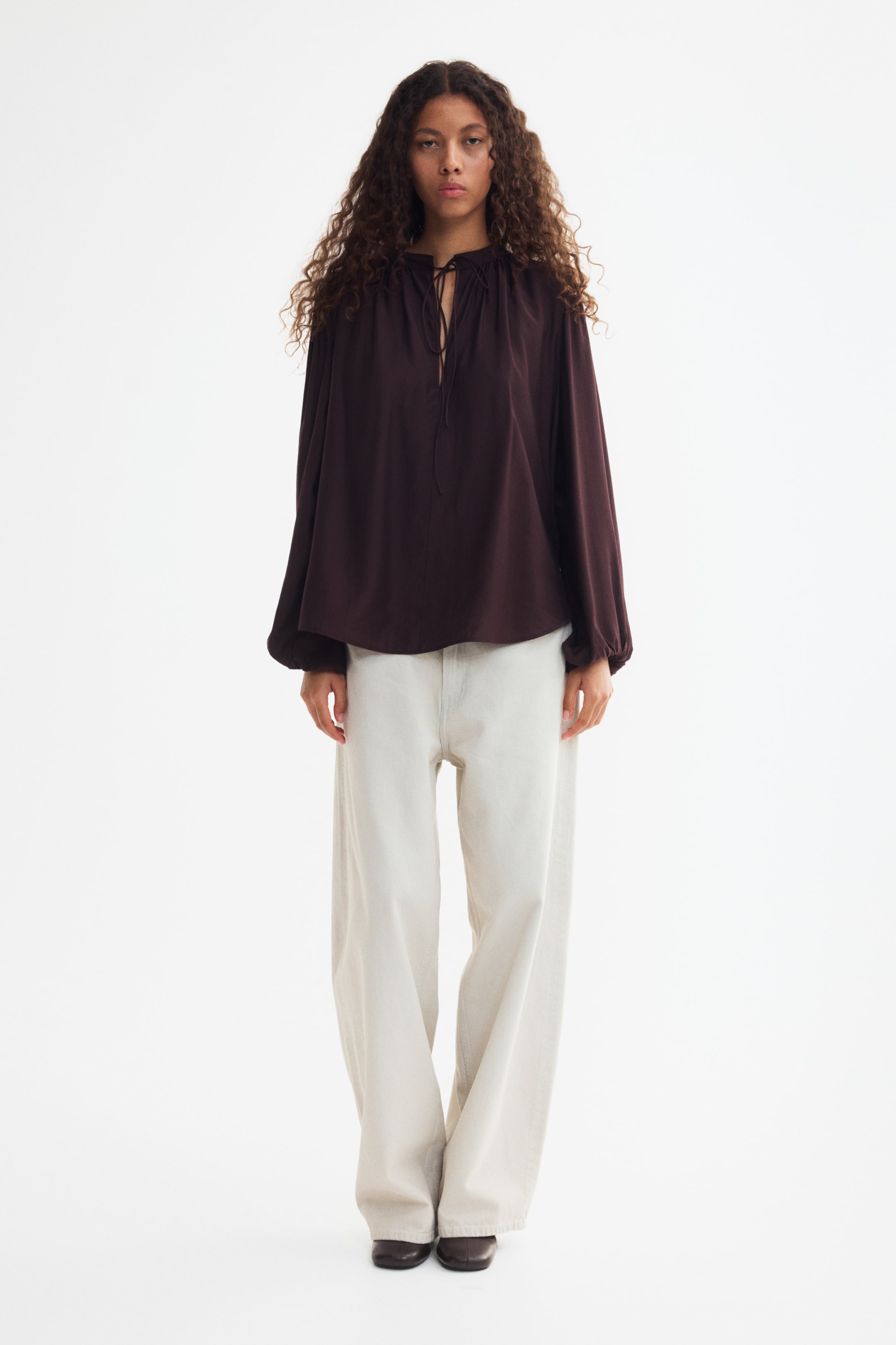 Tie-Detail Blouse