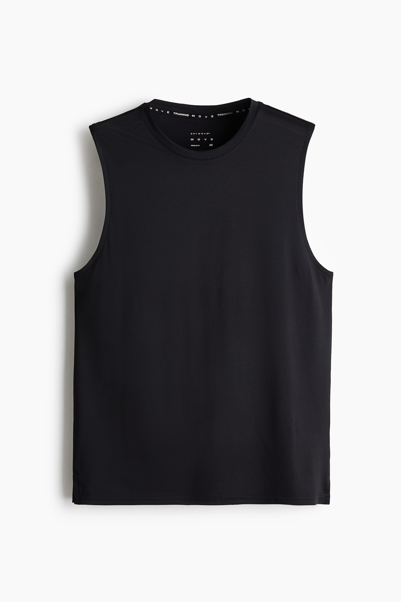 Regular Fit Sports vest top with DryMove™ - Black