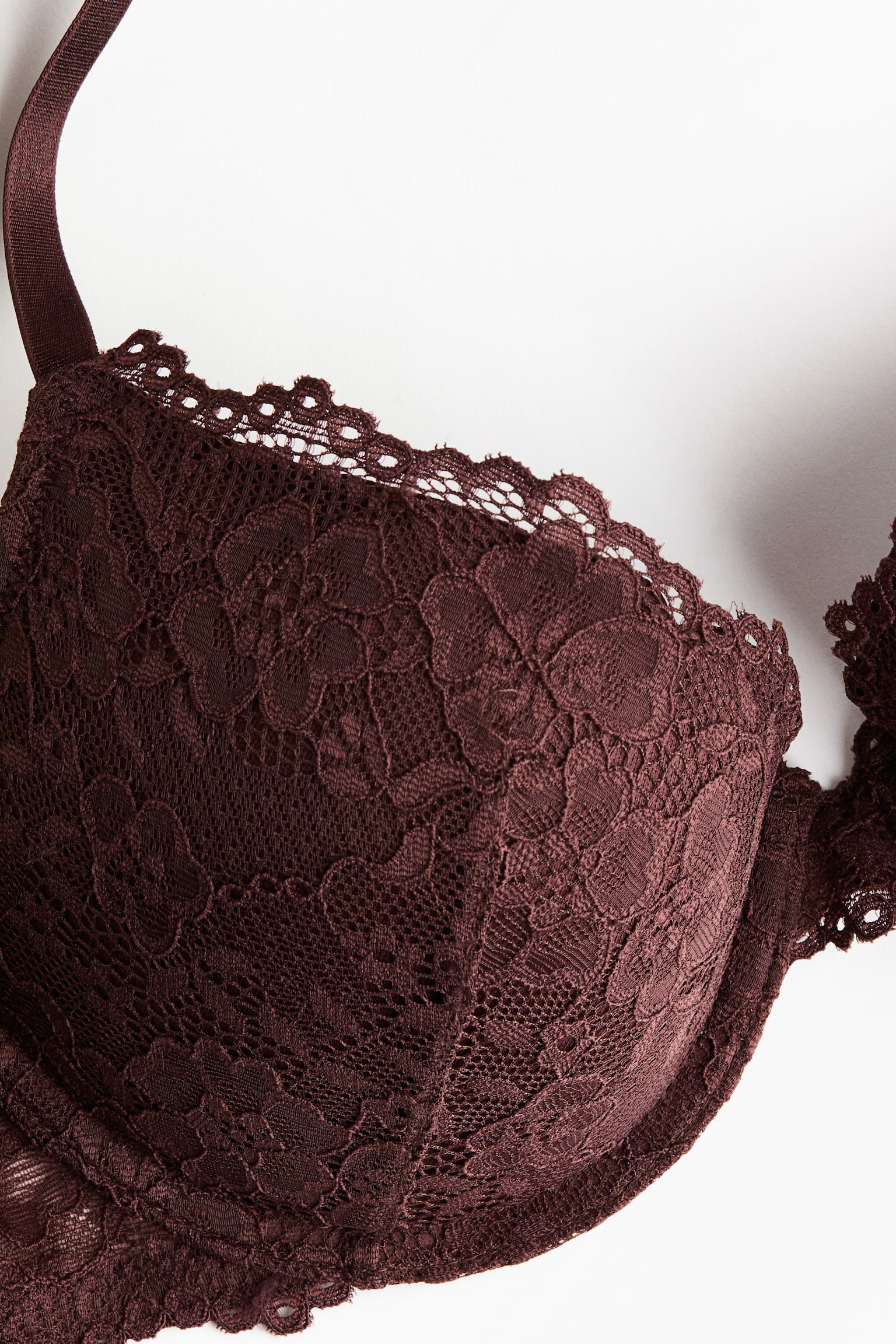 Dantel Push-up Sütyen - Koyu kahverengi/Açık pembe/Güvercin mavisi/Beyaz/Toz pembe/Tozlu mavi/Güvercin mavisi - 5