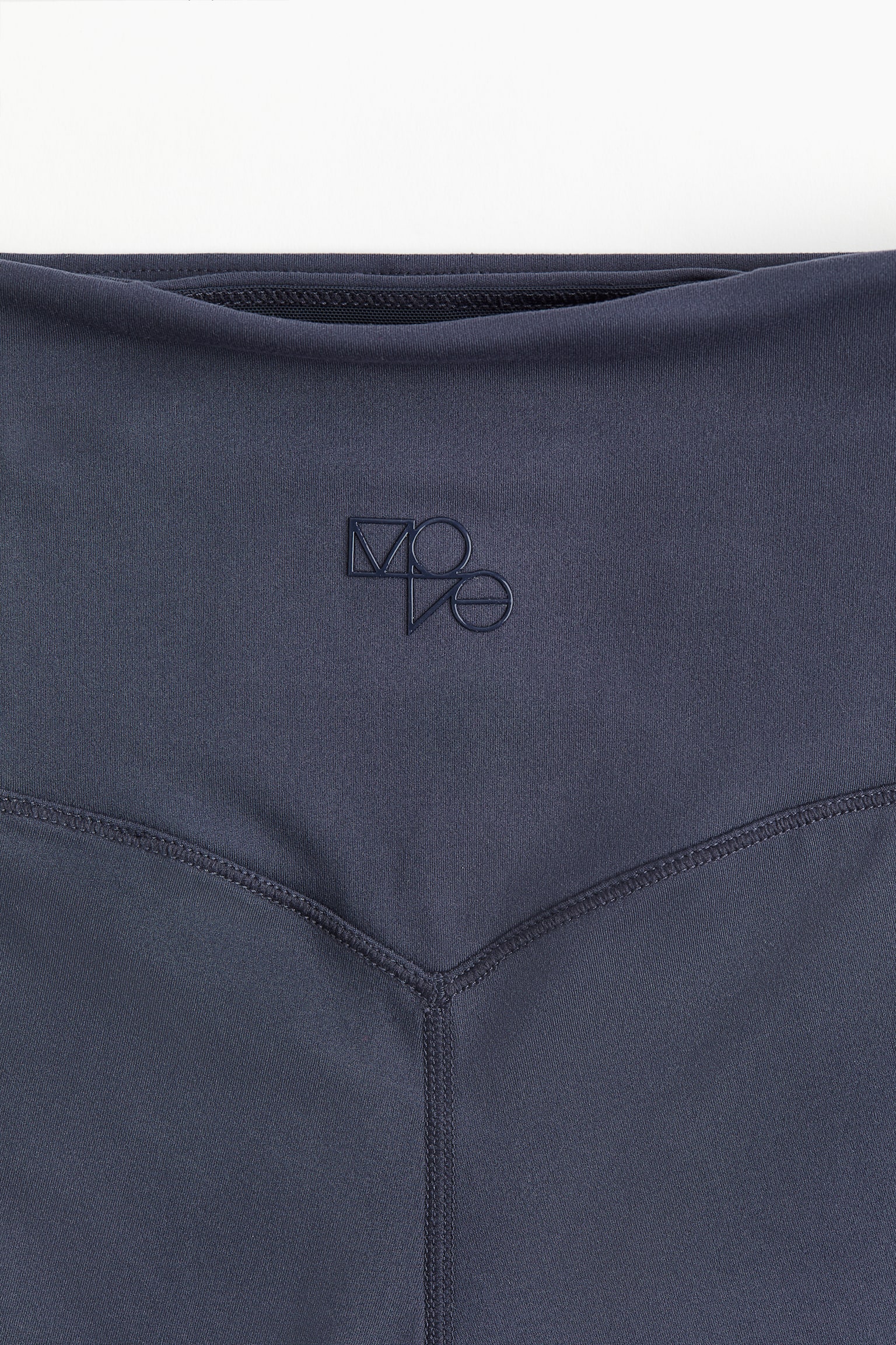 Ankle Length Activewear Leggings In DryMove™ - Steel blue/Black - 5