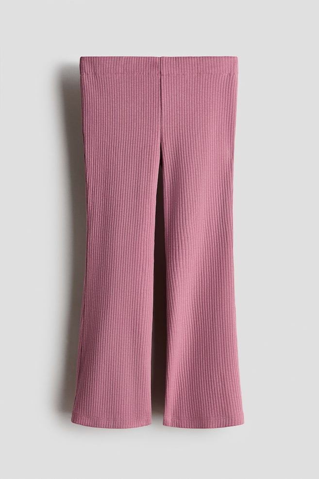 Flared leggings - Purple/Black/Light beige marl/Light pink/Pink/Black/Light dusty purple - 1