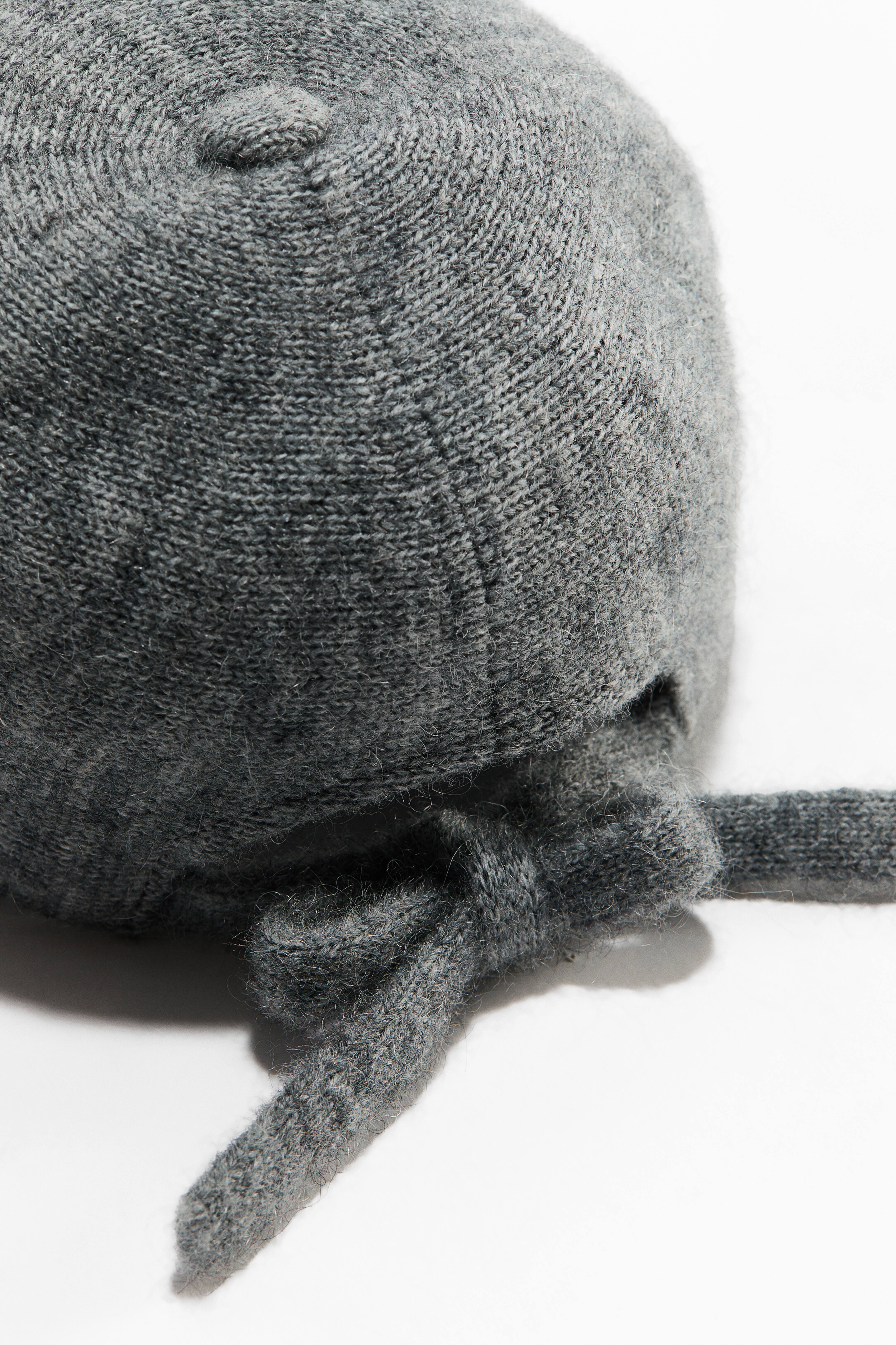 Knit Mohair-Blend Cap
