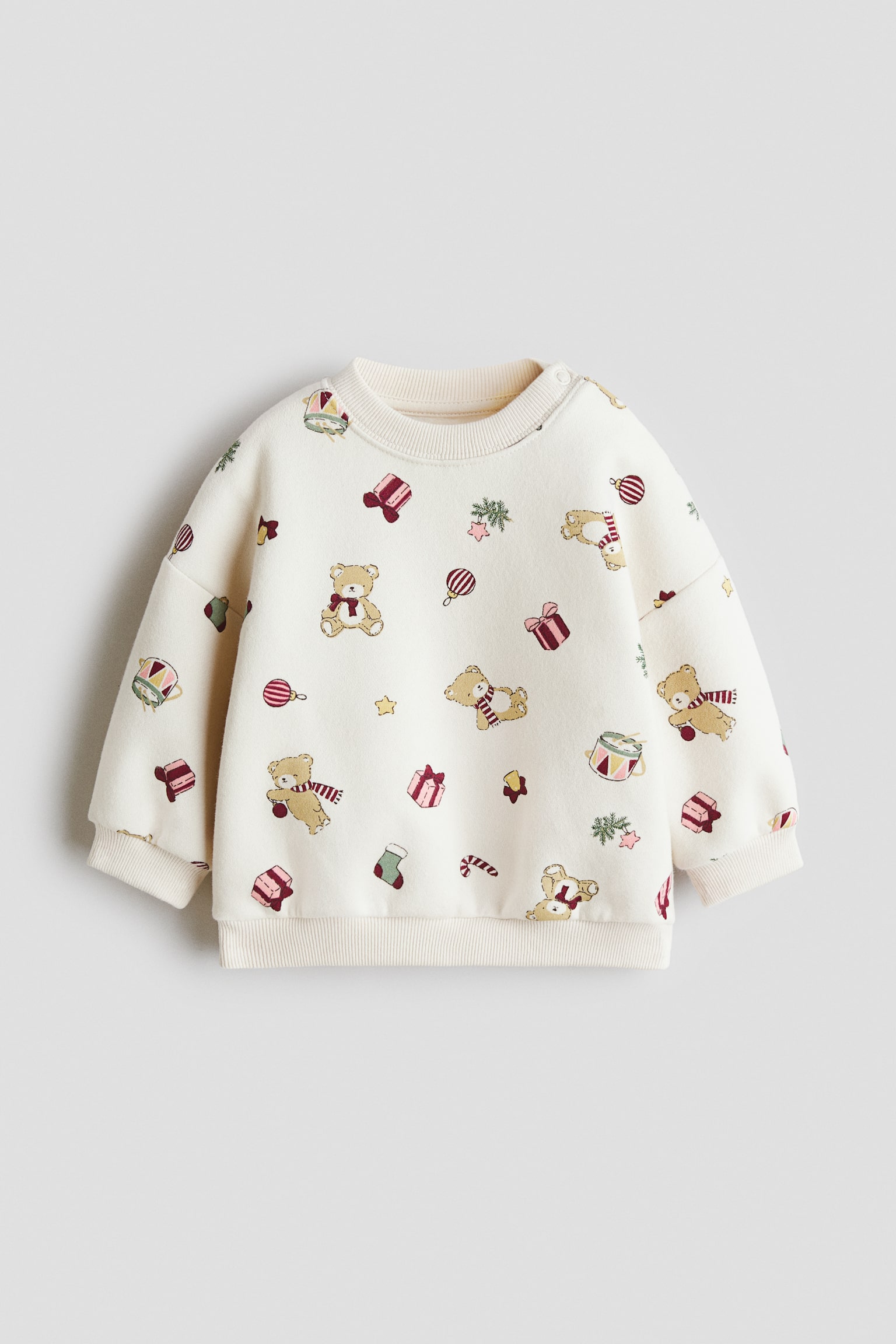 Sweat-shirt imprimé - Beige clair/Noël/Violet/cerises/Bleu ancien clair/fleuri/Rose clair/fantôme/Rose ancien clair/cœurs/Rose clair/fleuri/Rose ancien/imprimé léopard/Rose clair/fleuri/Crème/cerises/Vert menthe/Le Marais - 1