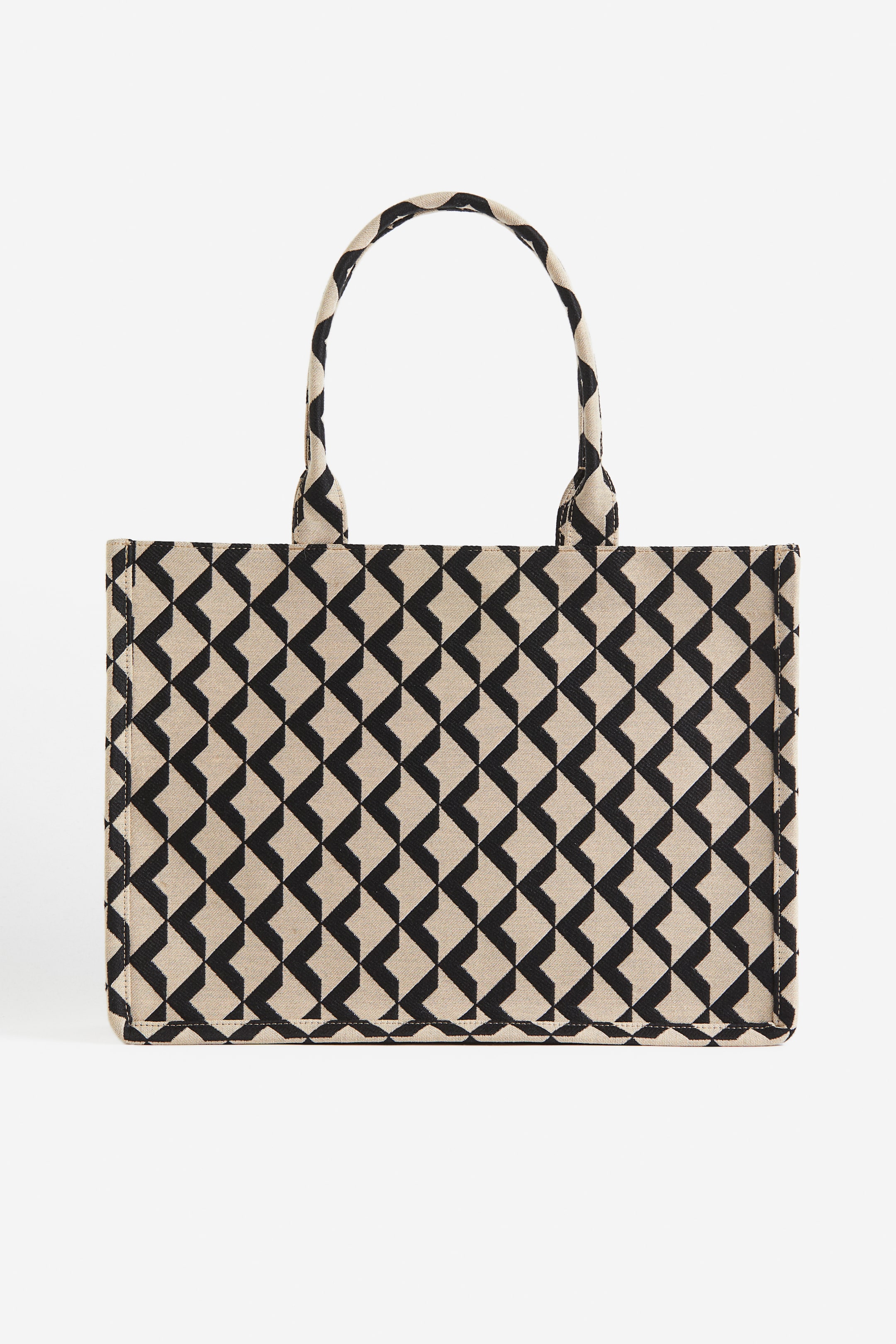 Jacquard-weave Shopper