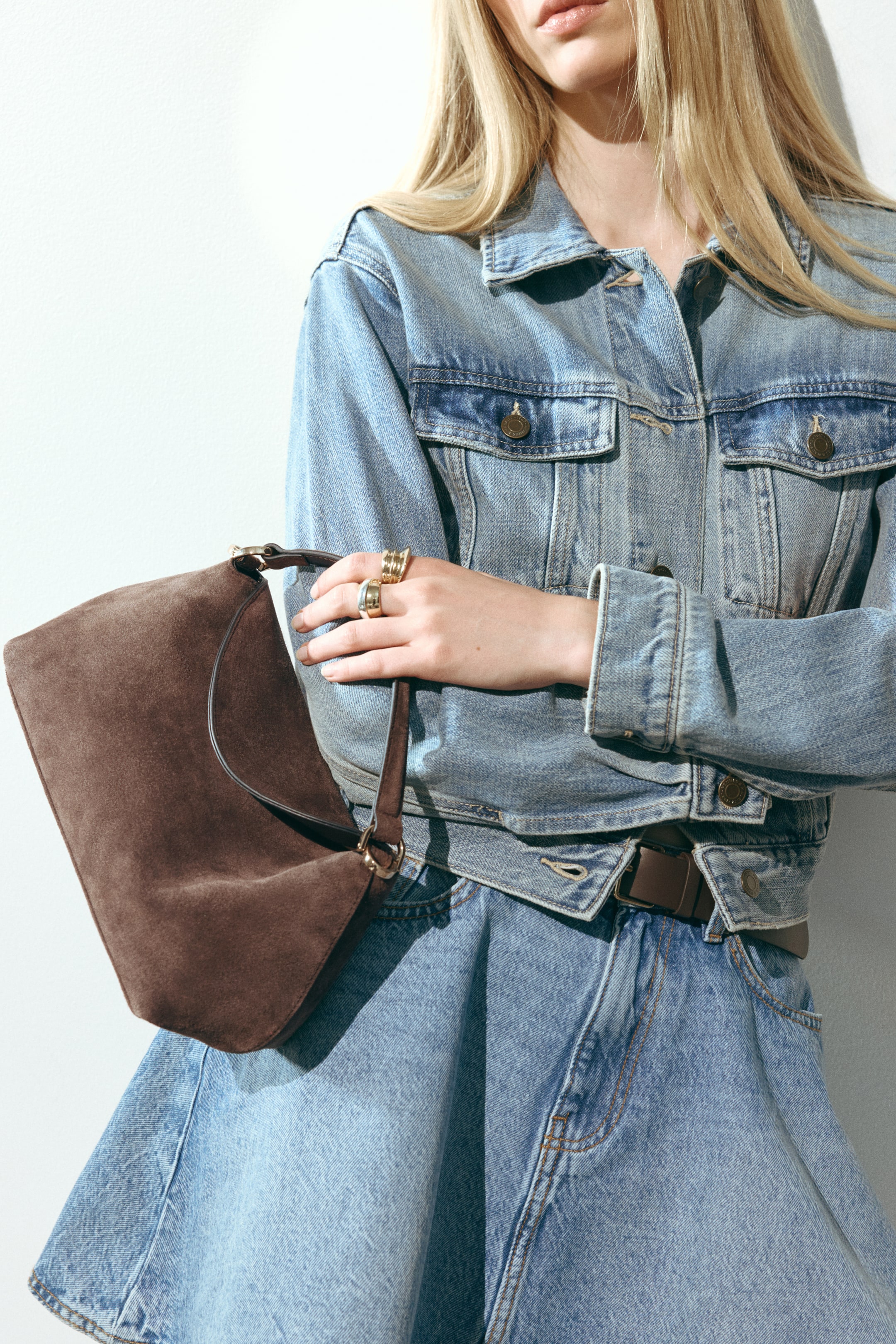 Suede Crossbody Bag