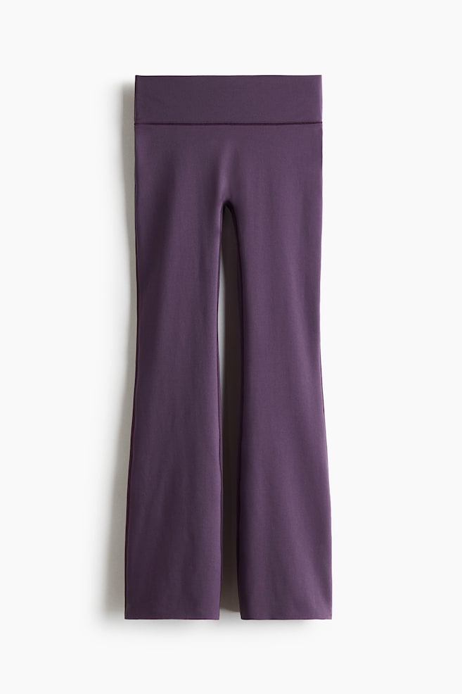 Flared sportlegging met SoftMove™ - Paars/Zwart/Aubergine/Lichtbeige/Ivoorwit - 1