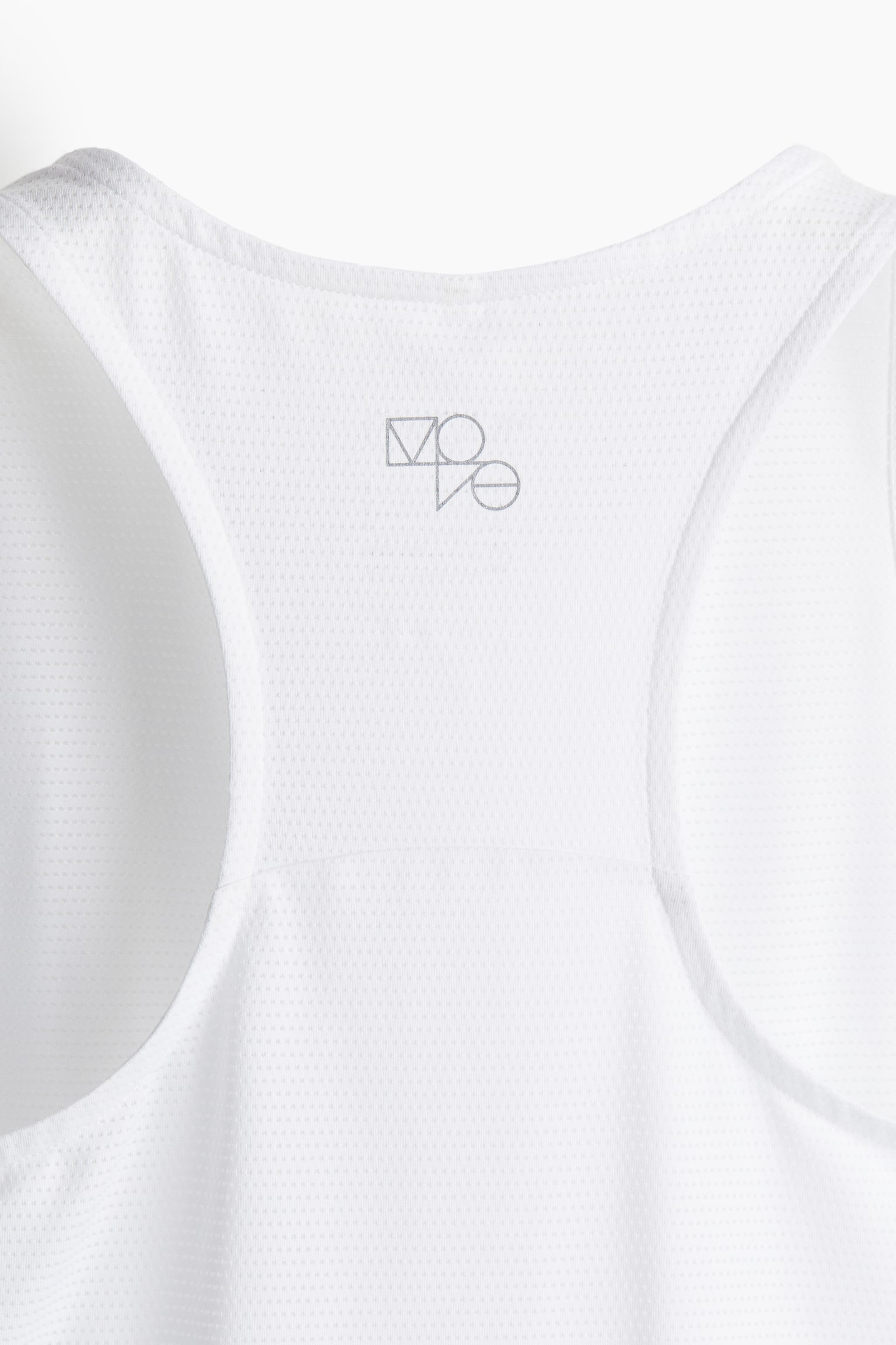 Sports vest top in DryMove™ - White/Light beige/Black - 5