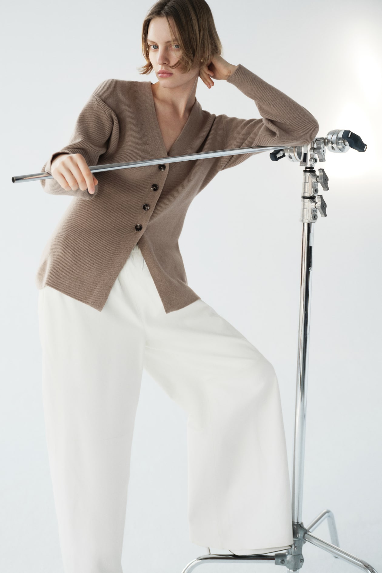 Cardigan with Defined Waist