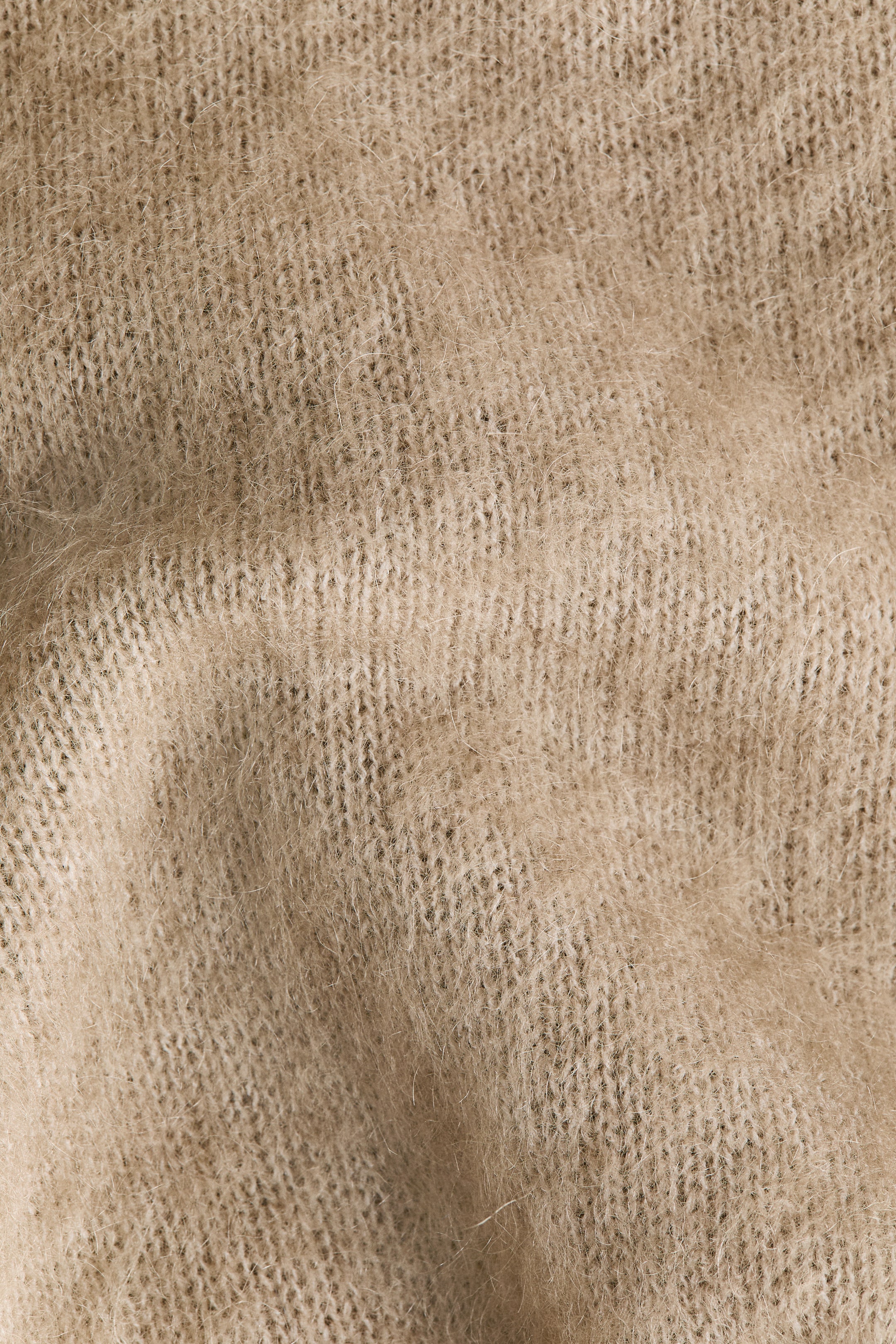 Brushed Mohair-Blend Sweater