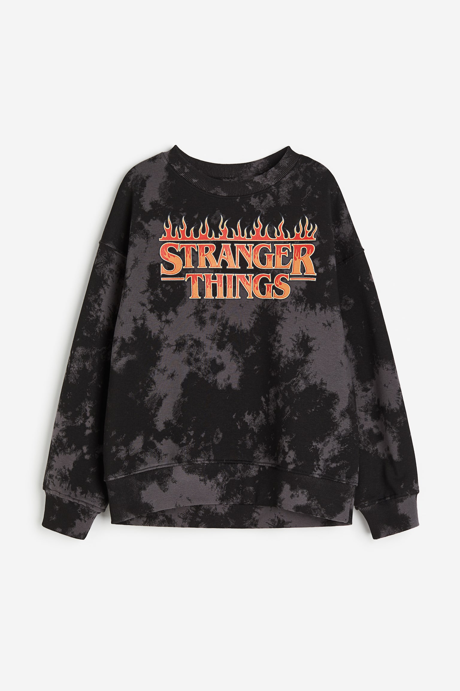 Oversized sweatshirt - Dark grey/Stranger Things/Dark grey/Barbie - 1