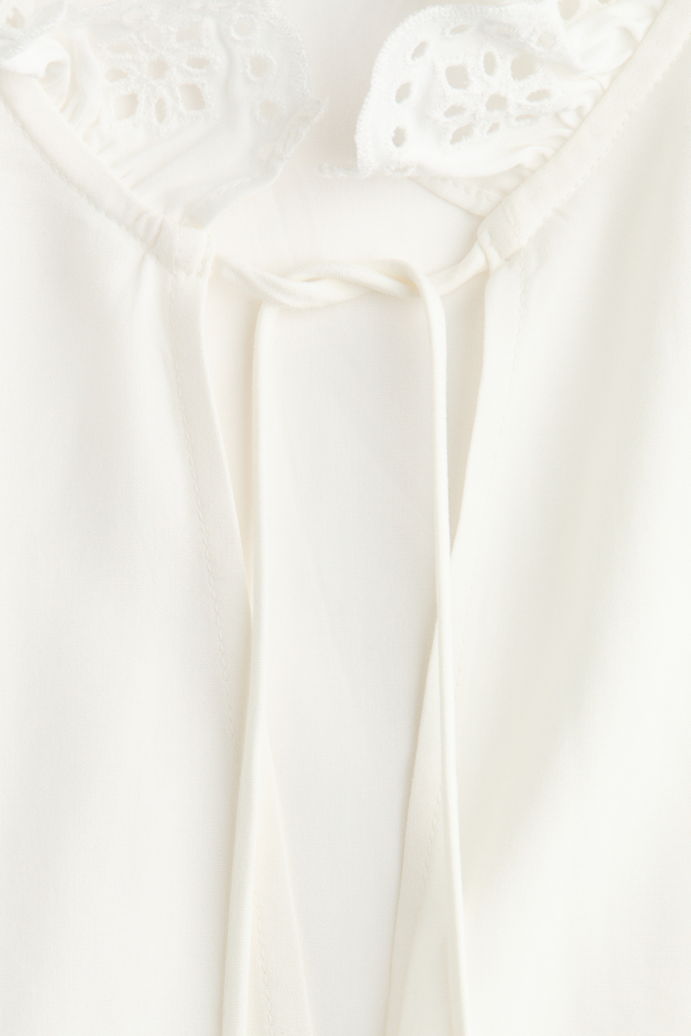 Frill-trimmed blouse