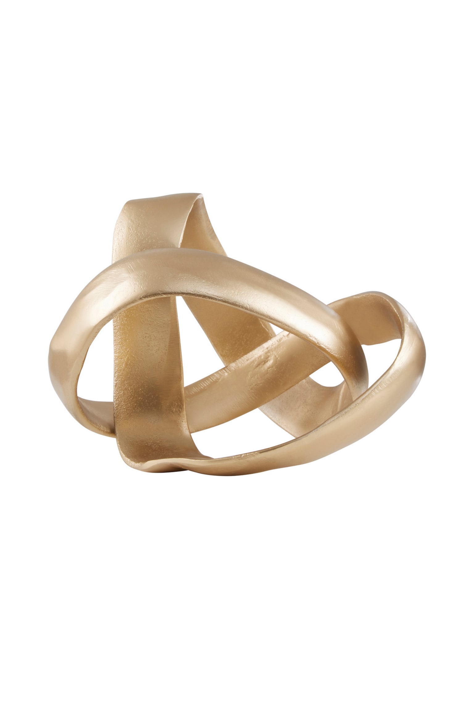 Prato Gold Tone Knot Sculpture - Gold - 5