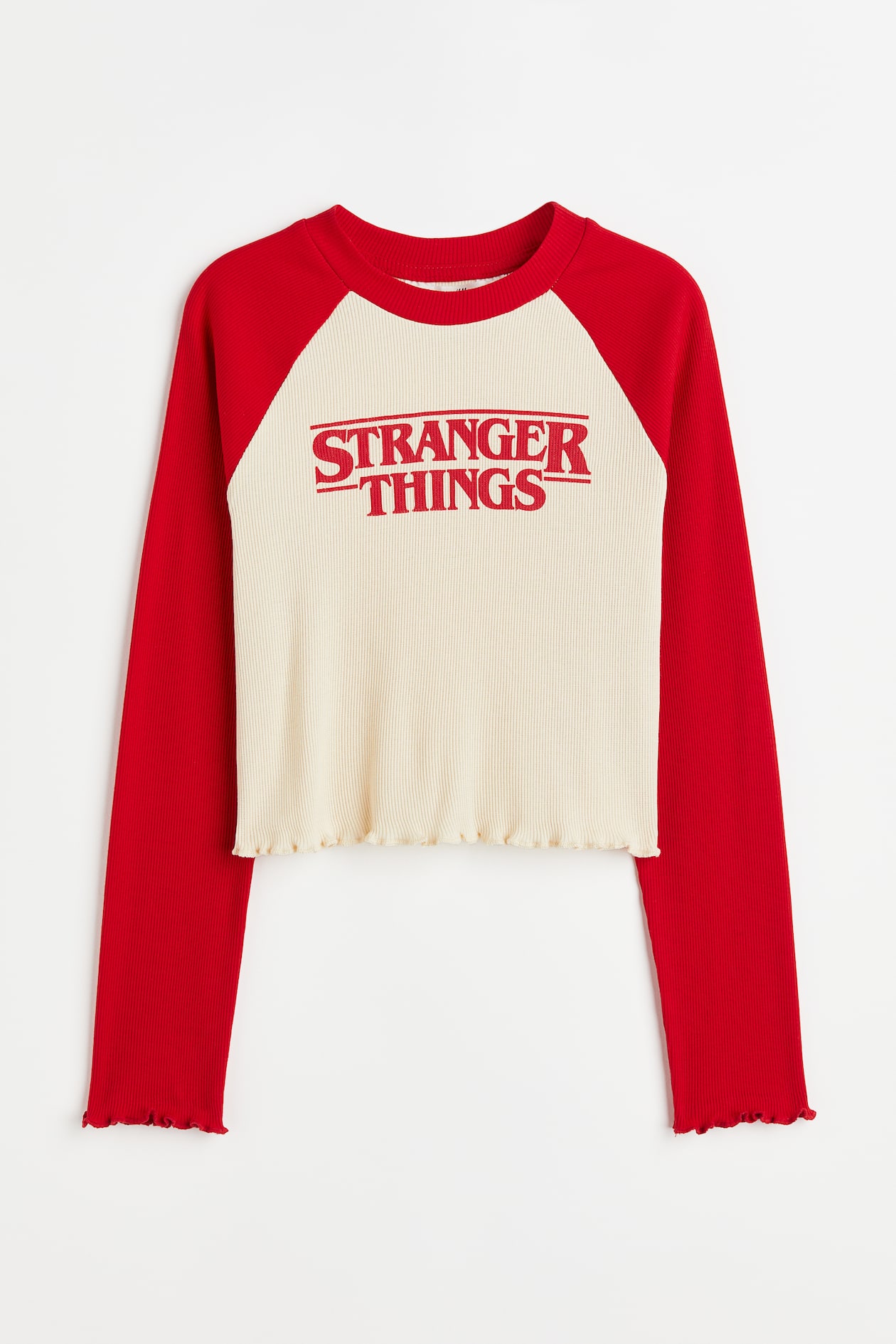 Top estampado de punto - Rojo/Stranger Things - Kids | H&M MX