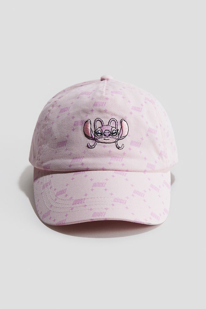 Twill Cap with Motif - Light pink/Lilo & Stitch/Light yellow/My Melody/Denim blue/Hello Kitty - 1