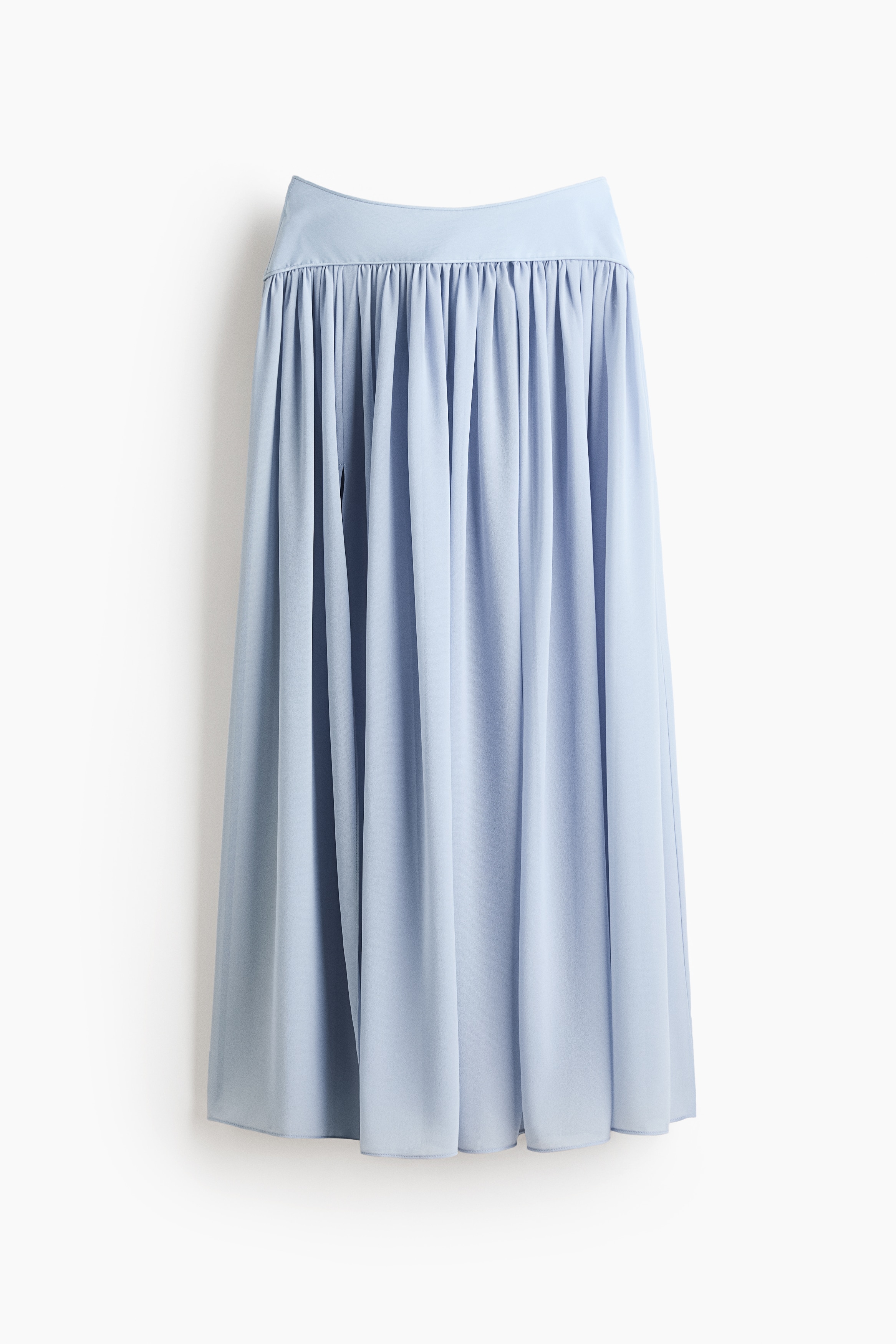Circular maxi skirt - Light blue