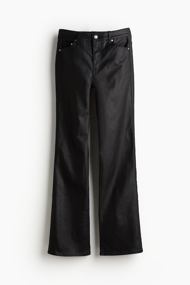 Bootcut High Jeans - Black/coated/Black - 1