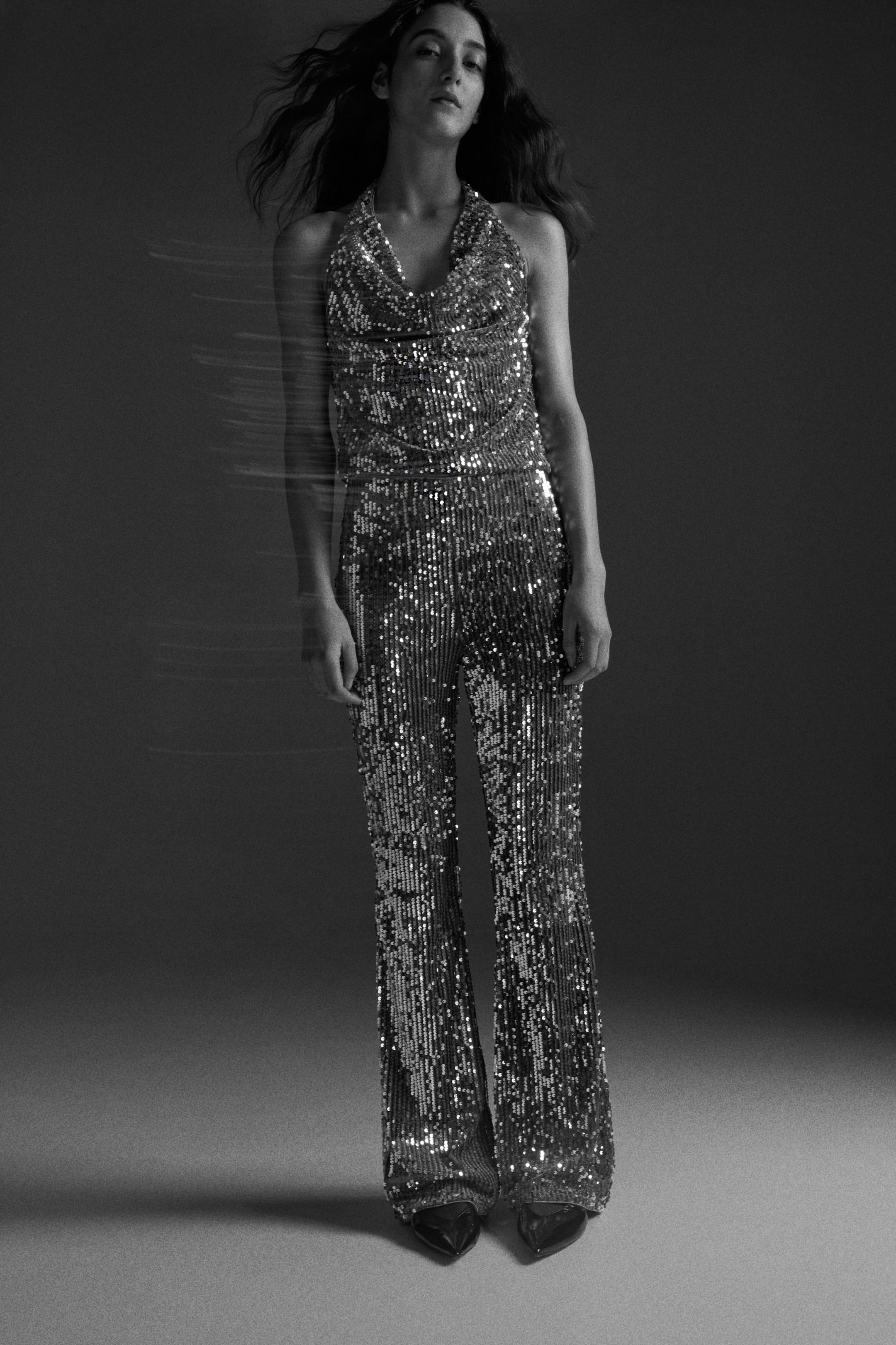 Ampliar la imagen: Pantalón de lentejuelas - Plateado - Ladies | H&M MX 1