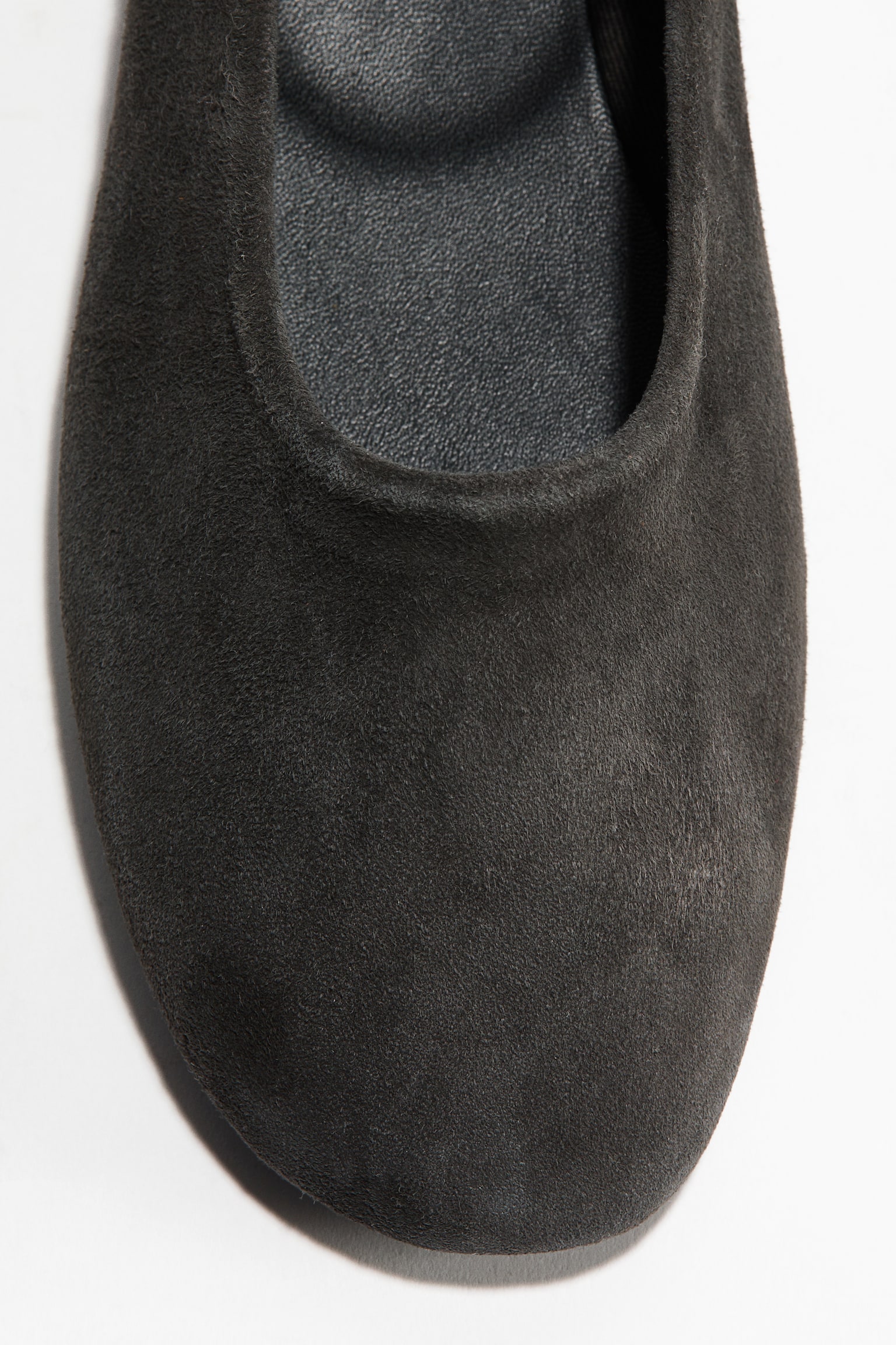 Suede Mary Jane Flats - Dark khaki green/Burgundy/Light brown - 3