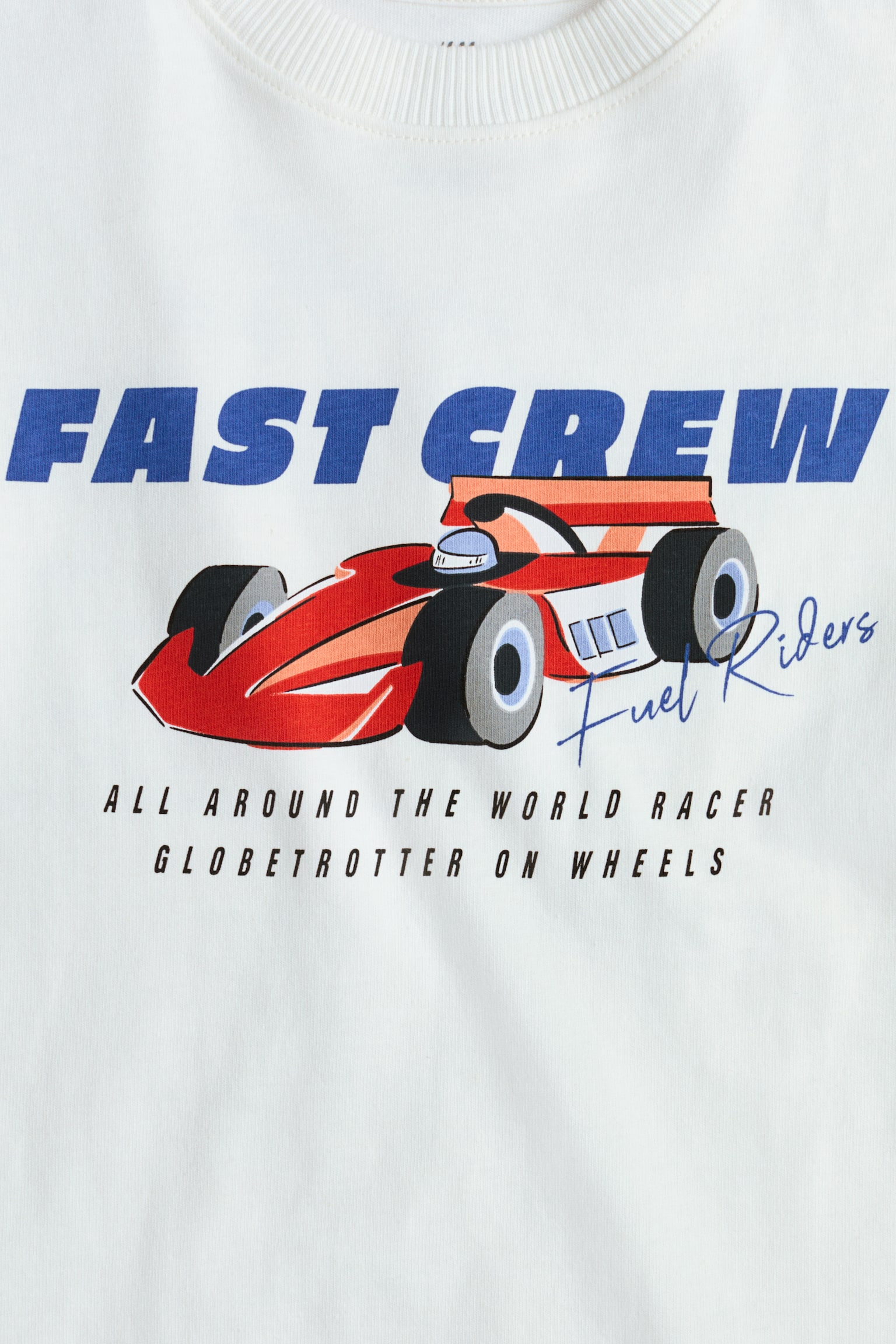 Printed T-shirt - White/Fast Crew/Orange/Dinosaur/Navy blue/Bear/Dusty turquoise/Energy/Black/NASA/Navy blue/Sports/White/Boston Garage Club/Blue/Striped - 4