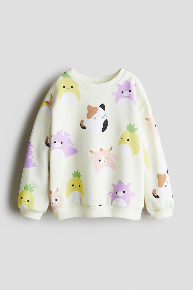 Baskılı Sweatshirt - Açık sarı/Squishmallows - 1