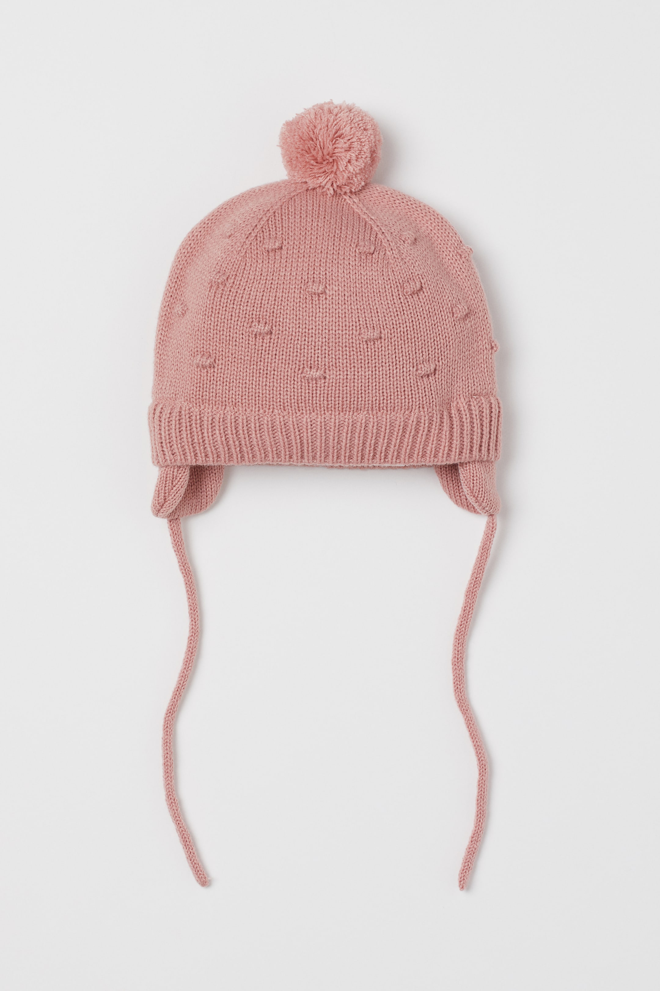 View larger image: Textured-knit hat - Old rose - Kids | H&M HK 1