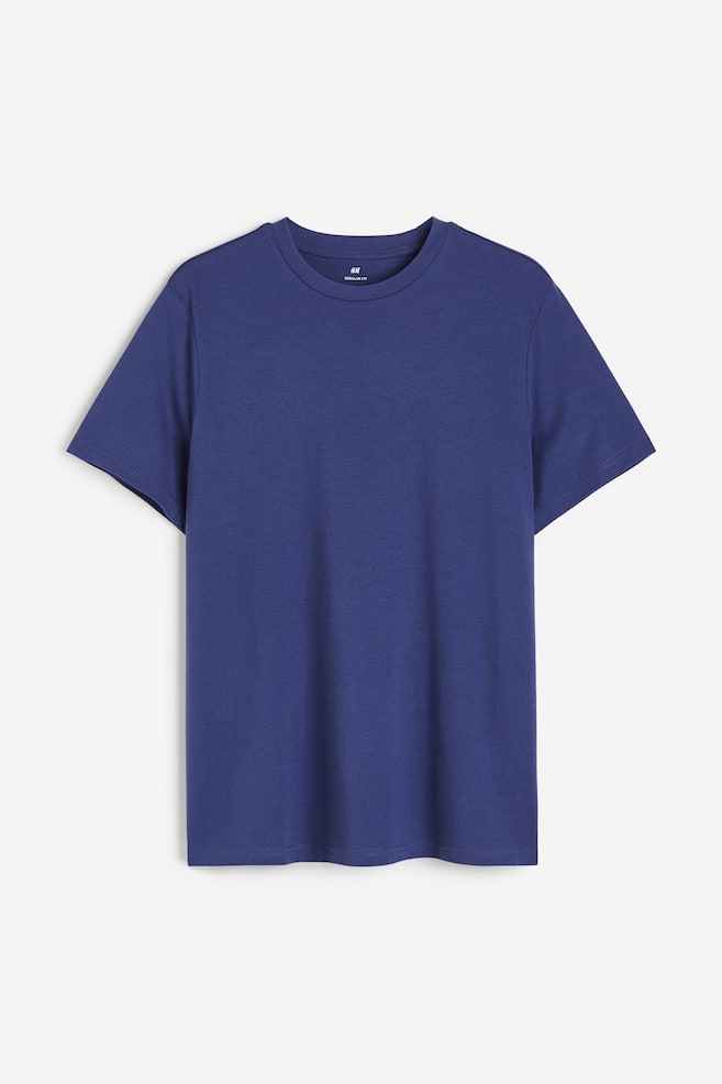 T-shirt Regular Fit - Bleu foncé/Noir/Blanc/Beige clair/Gris foncé/Bleu foncé/Gris foncé/Vert kaki/Rose/Marron/Gris chiné - 2