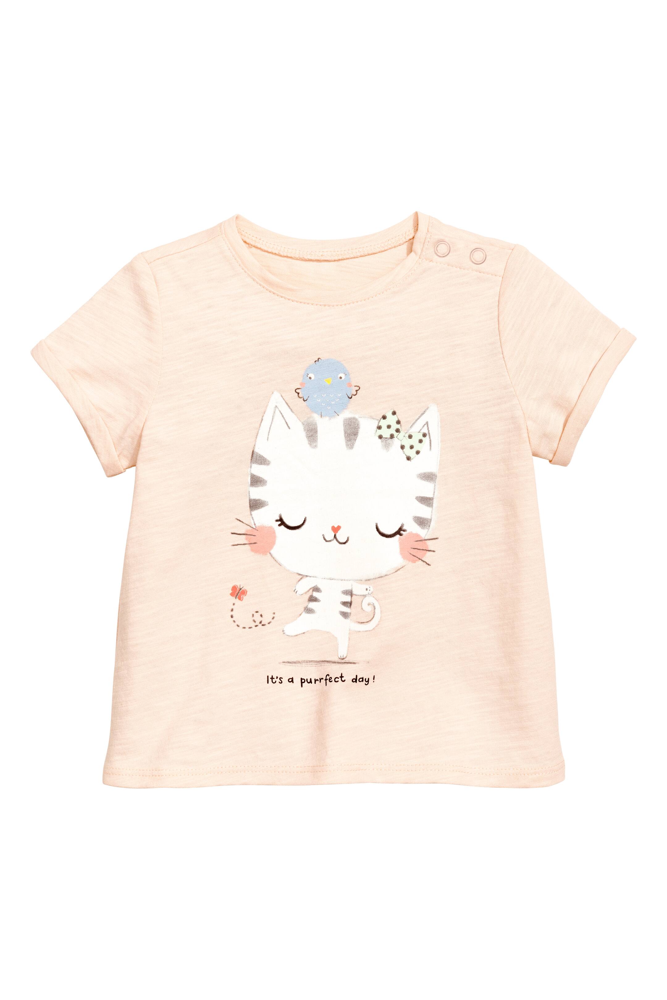 View larger image: Printed top - Powder pink - Kids | H&M GB 1