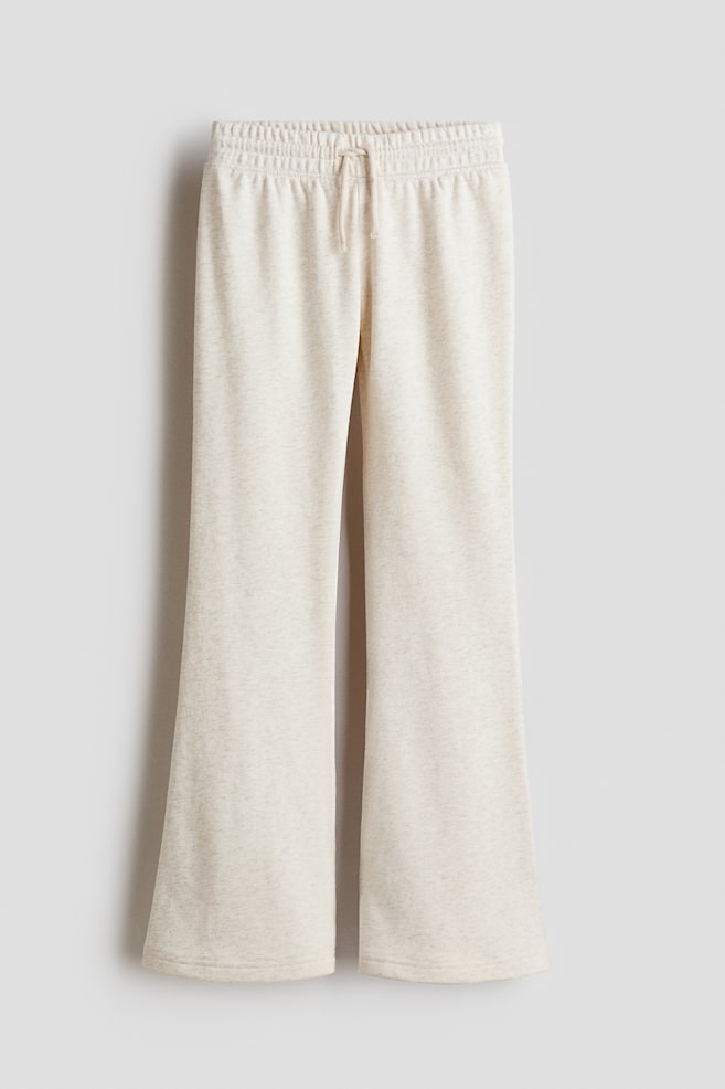 Flared joggers - Light beige marl/Light grey marl/Black/Light pink - 1