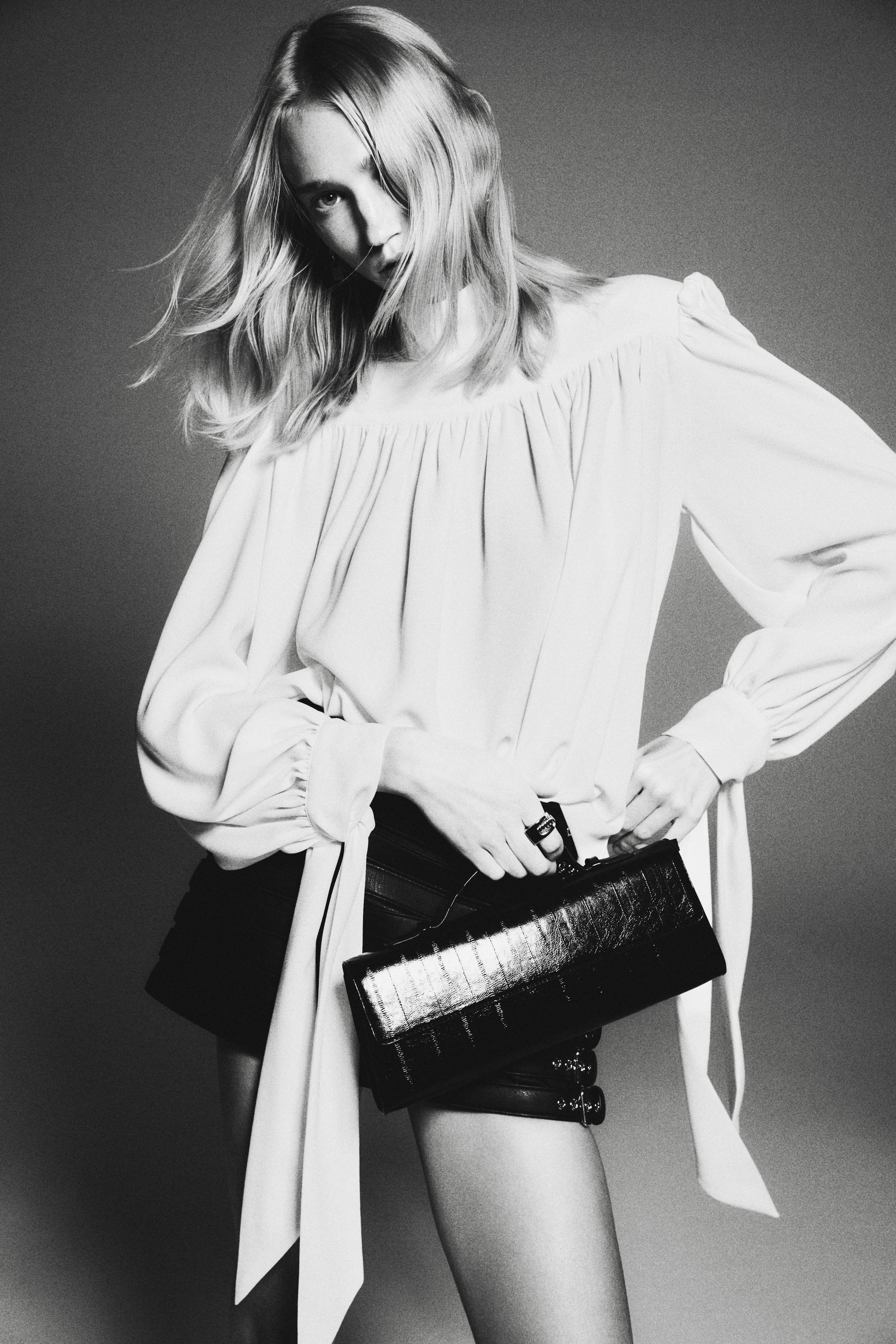 H & M - ショルダーパッドブラウス - ホワイト H & M - ショルダーパッドブラウス - ホワイト