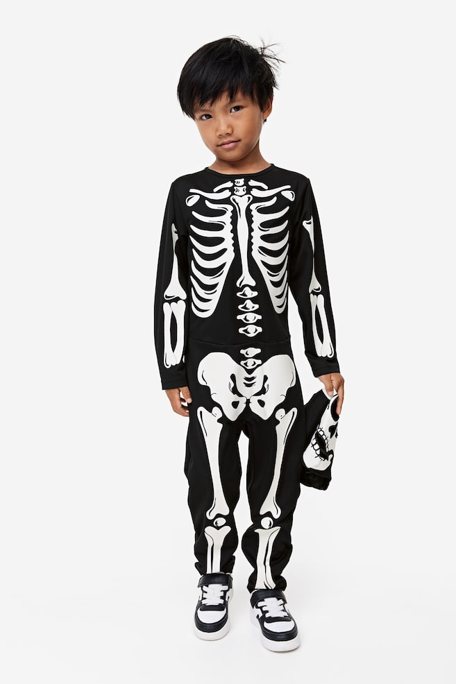 Fancy dress costume - Black/Skeleton/Black/Robot/Black/Skeleton - 1