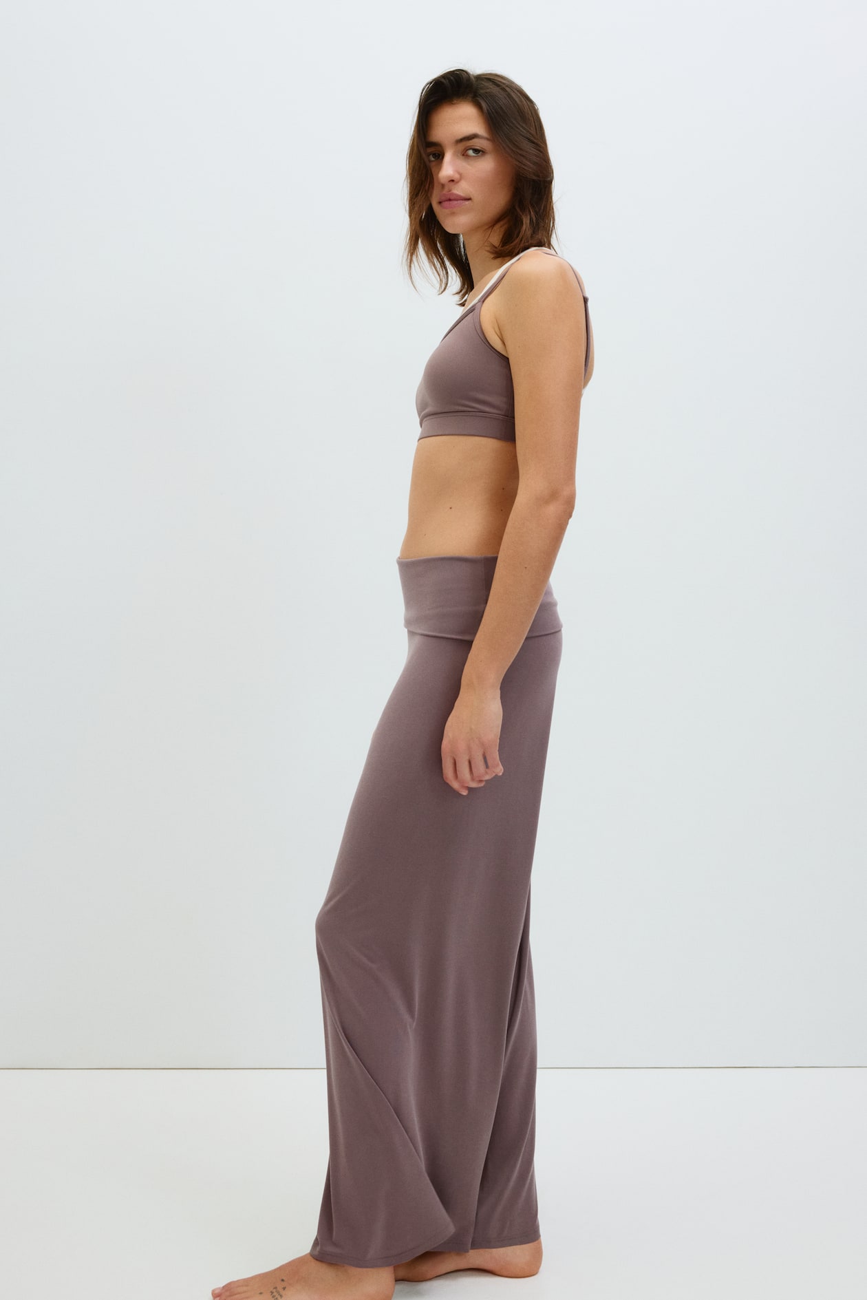 Foldover-Waist Sports Pants - image 3