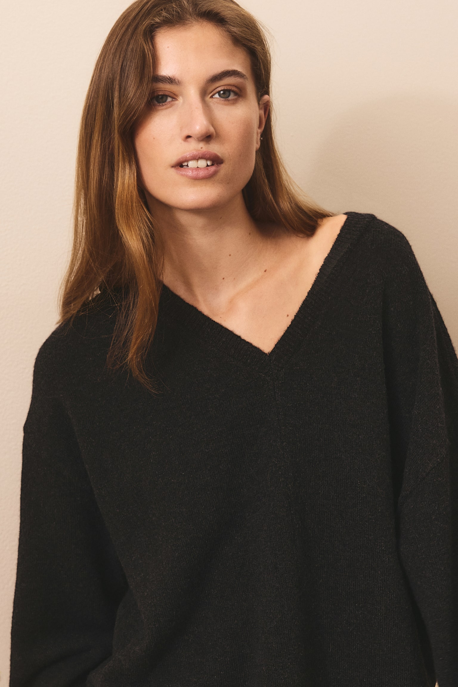 Женский свитер H&M Loose-Fit, цвет: Чёрный — фото 3