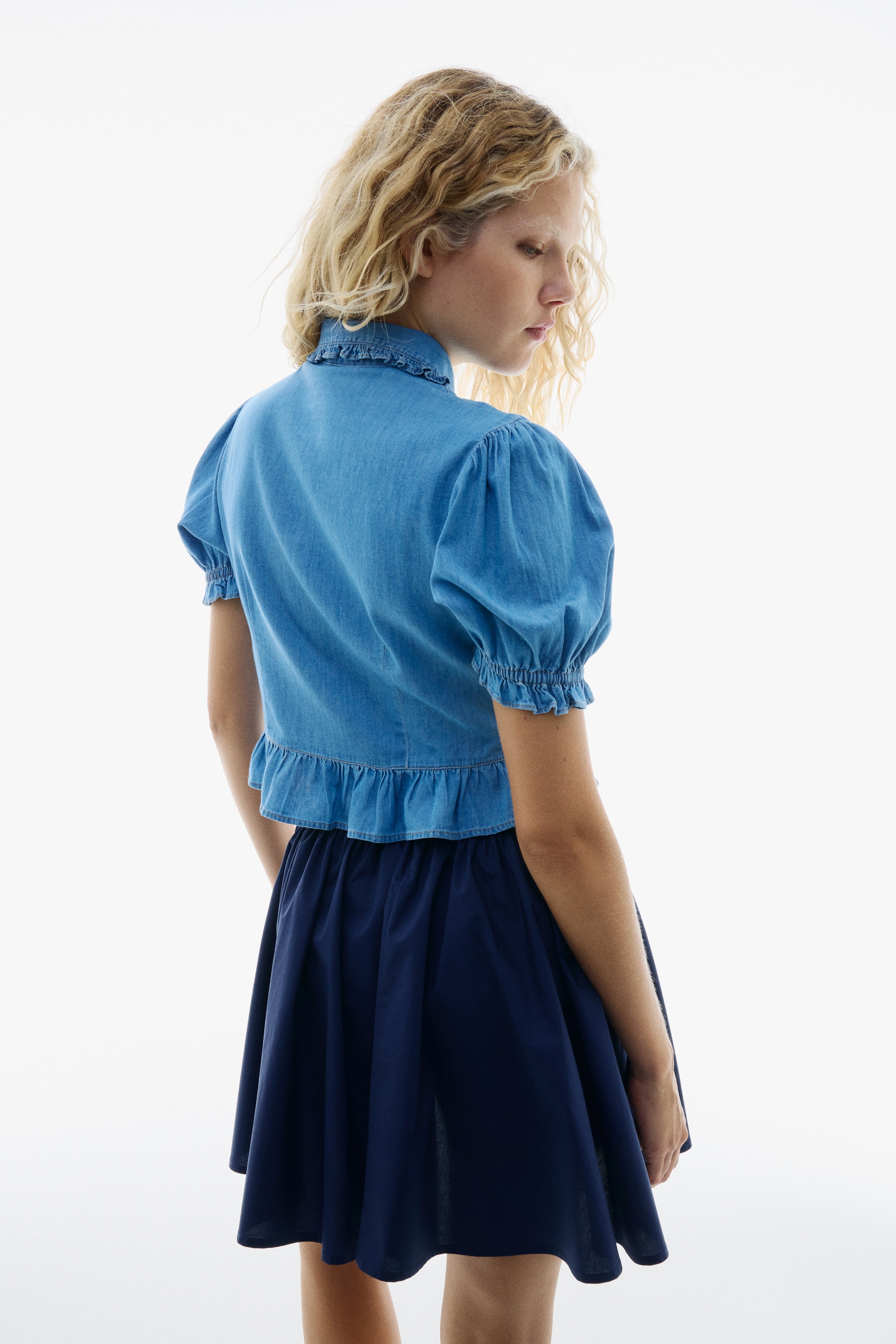 Denim blouse
