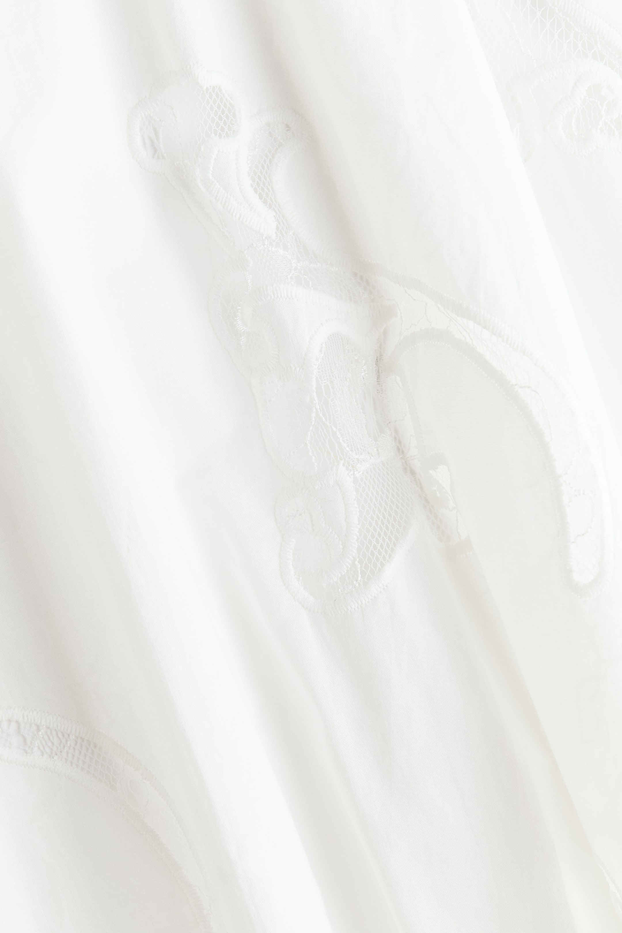 Cotton Dress with Eyelet Embroidery