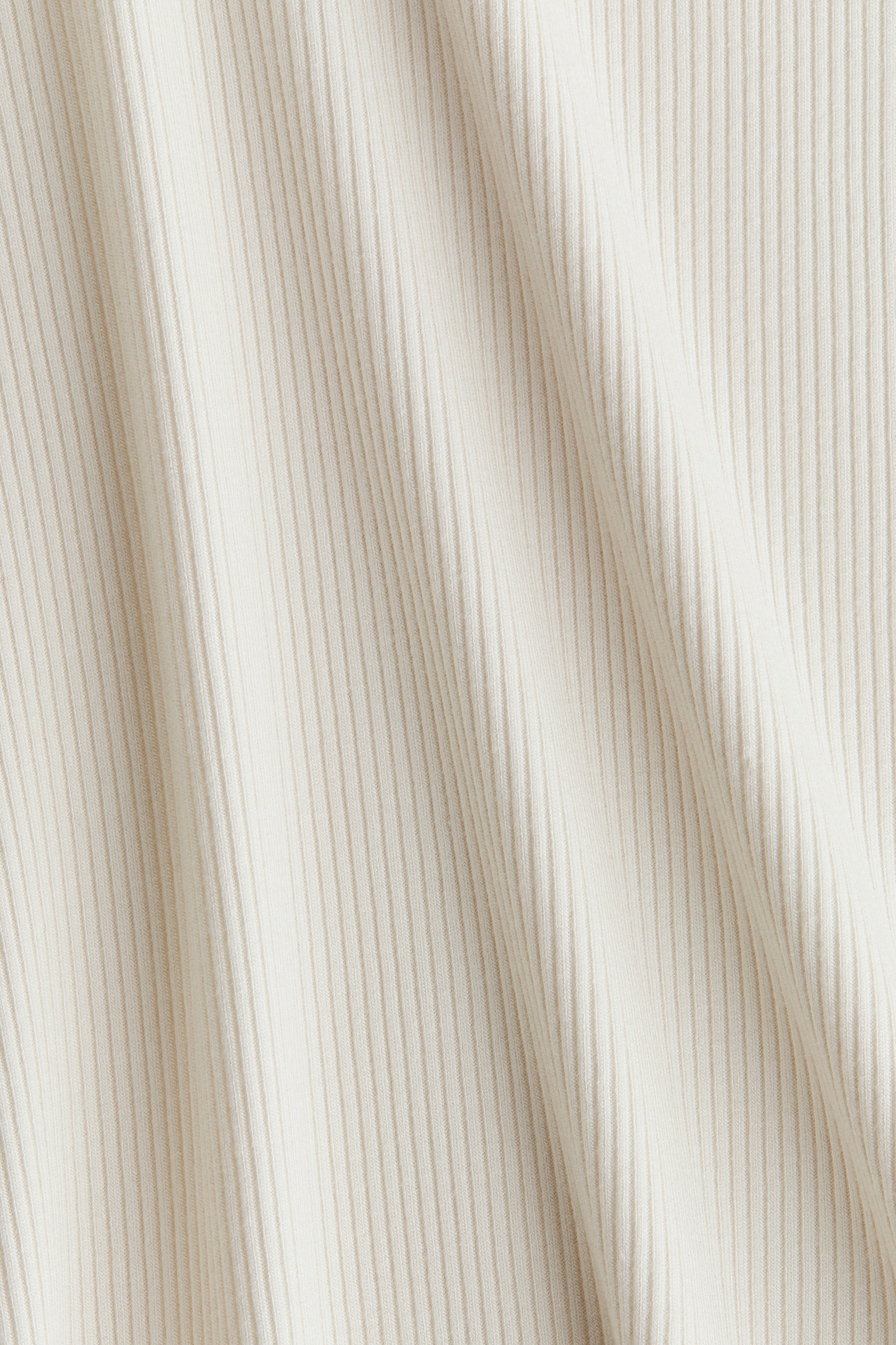 View larger image: Ribbed Top - Cream - Ladies | H&M PH 5