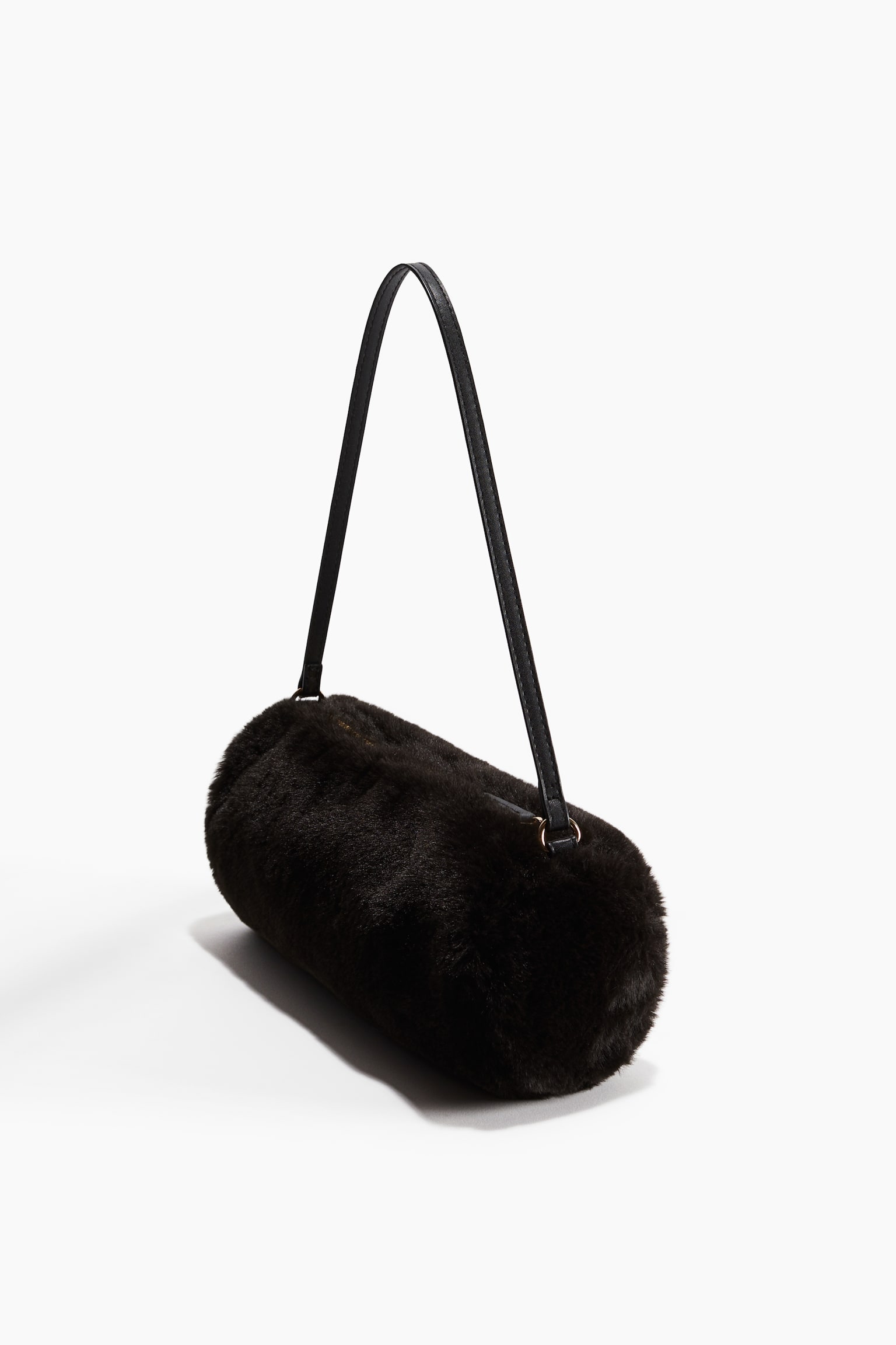 Cylindrical shoulder bag - Black/Black - 3