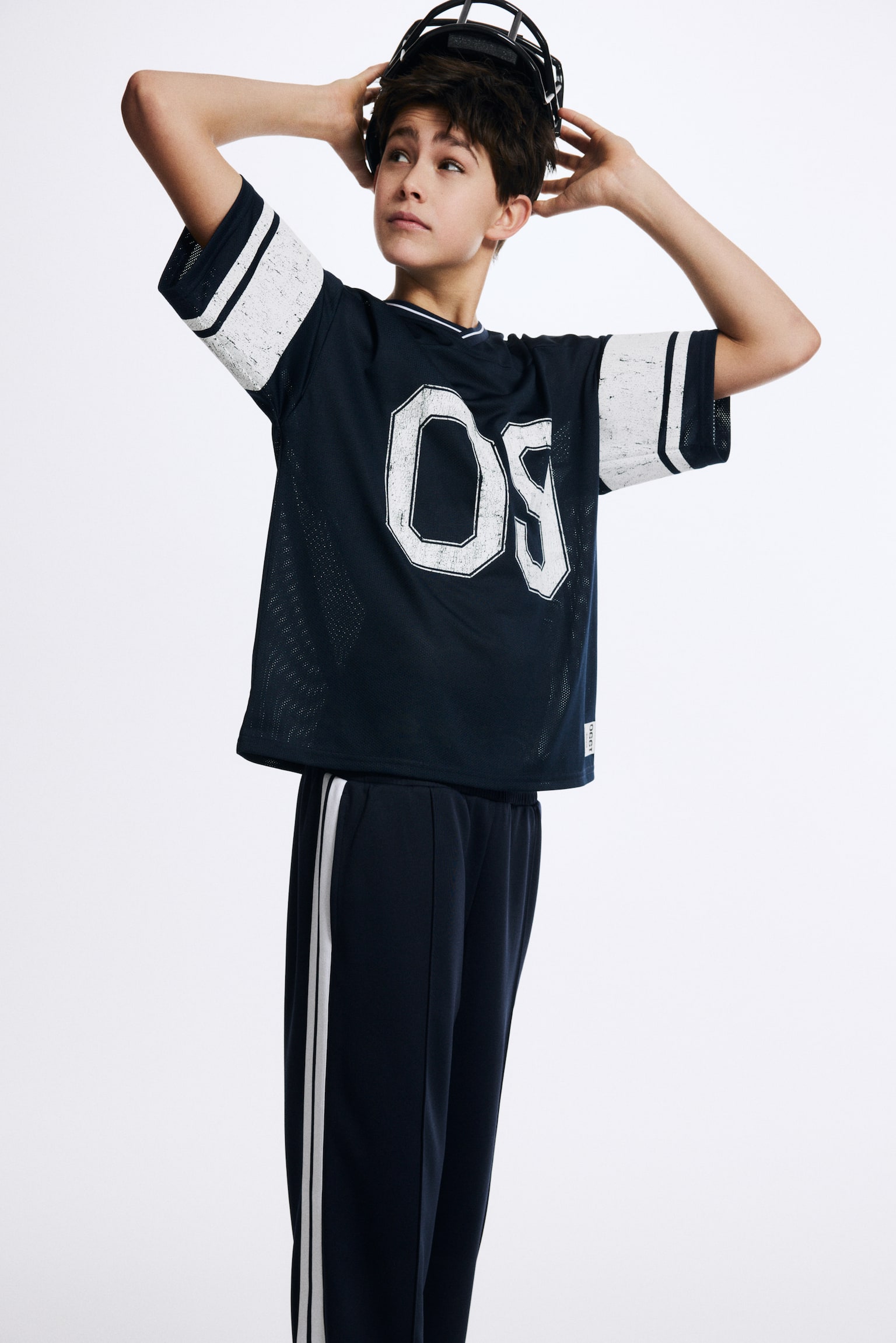 Спортивні штани Loose Fit DryMove™ - Синій/Бордовий - 4