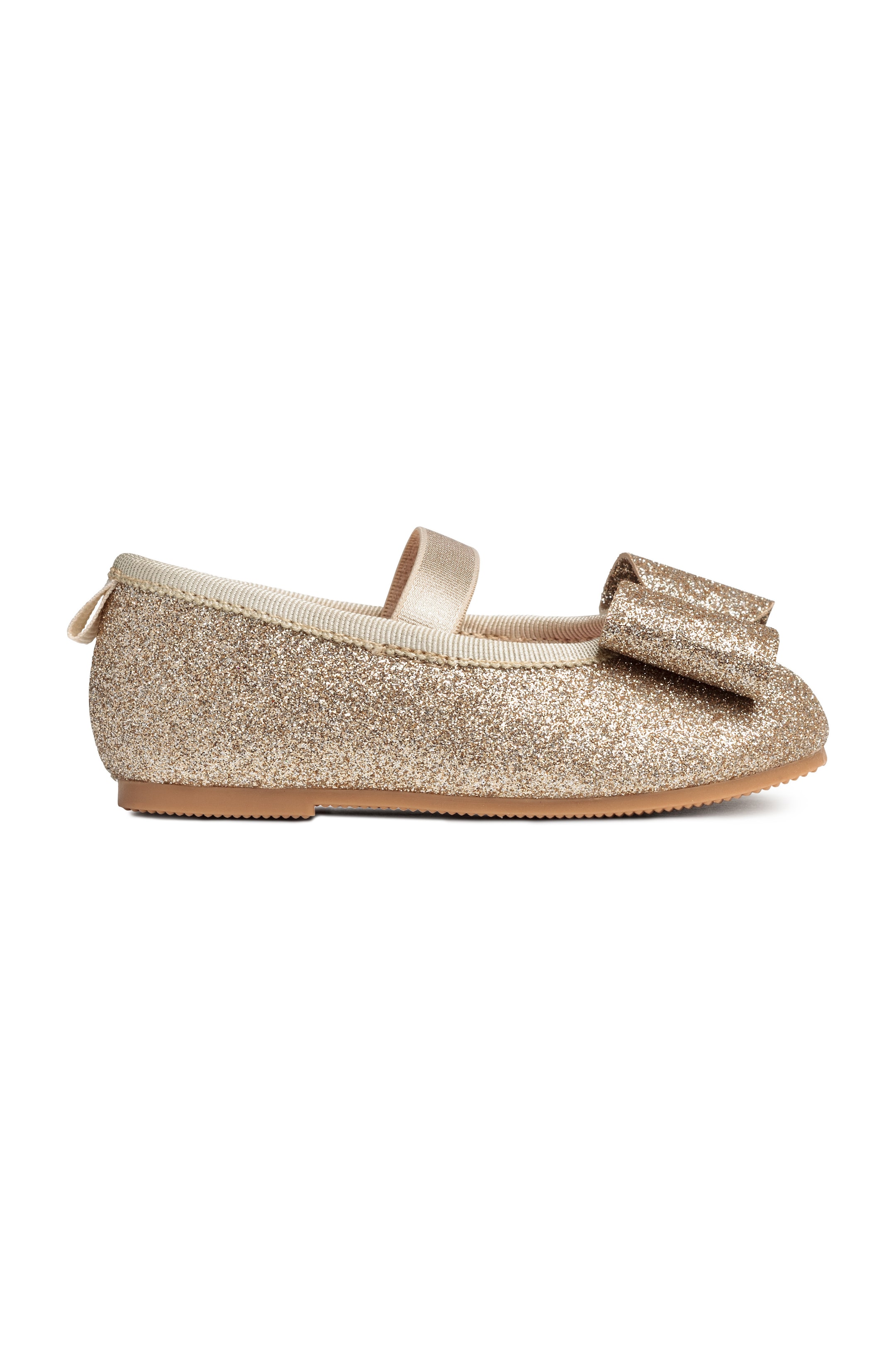 View larger image: Ballet pumps - Gold-coloured/Glitter - Kids | H&M GB 1
