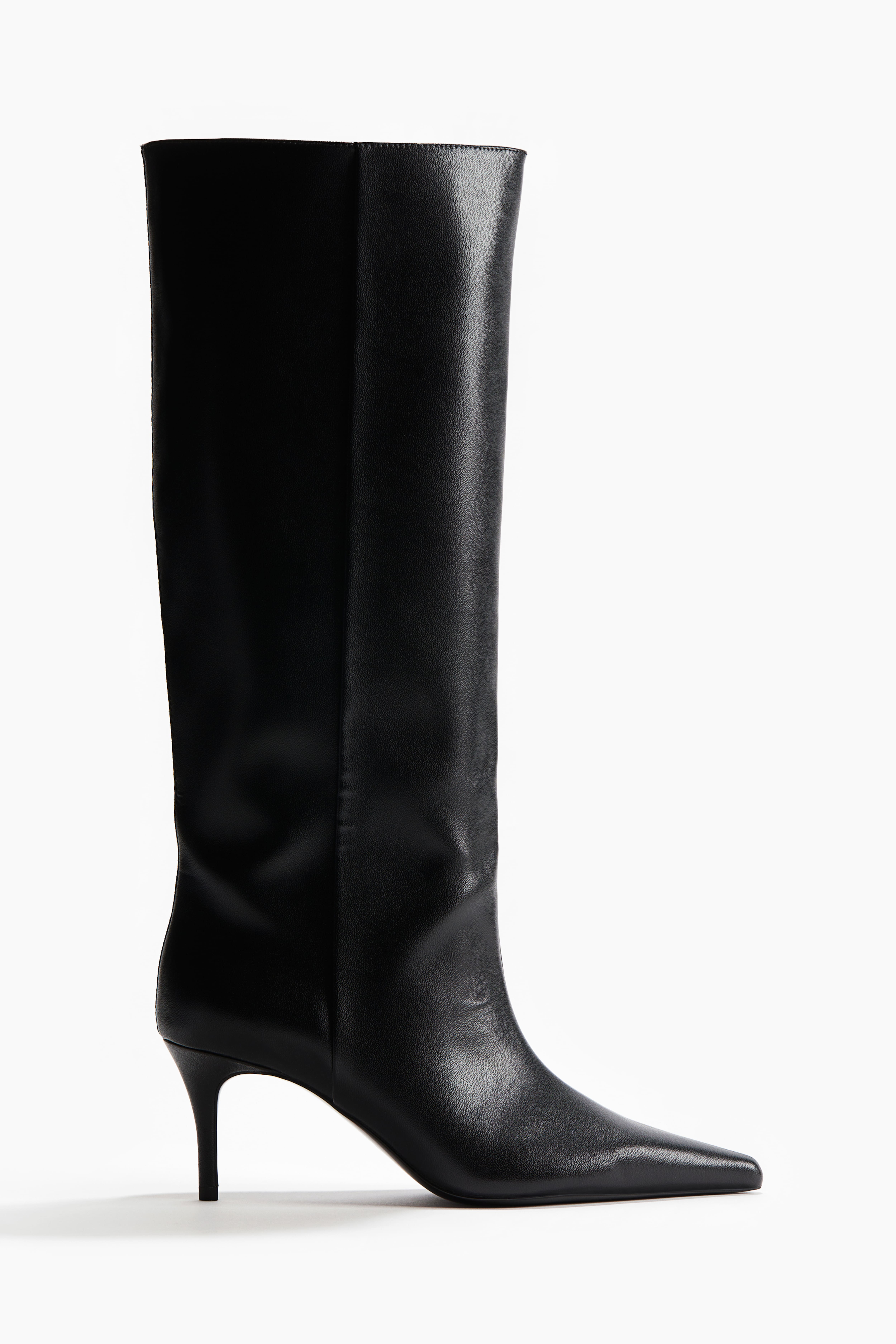 Ladies Black Knee high Boots Size 11 H M