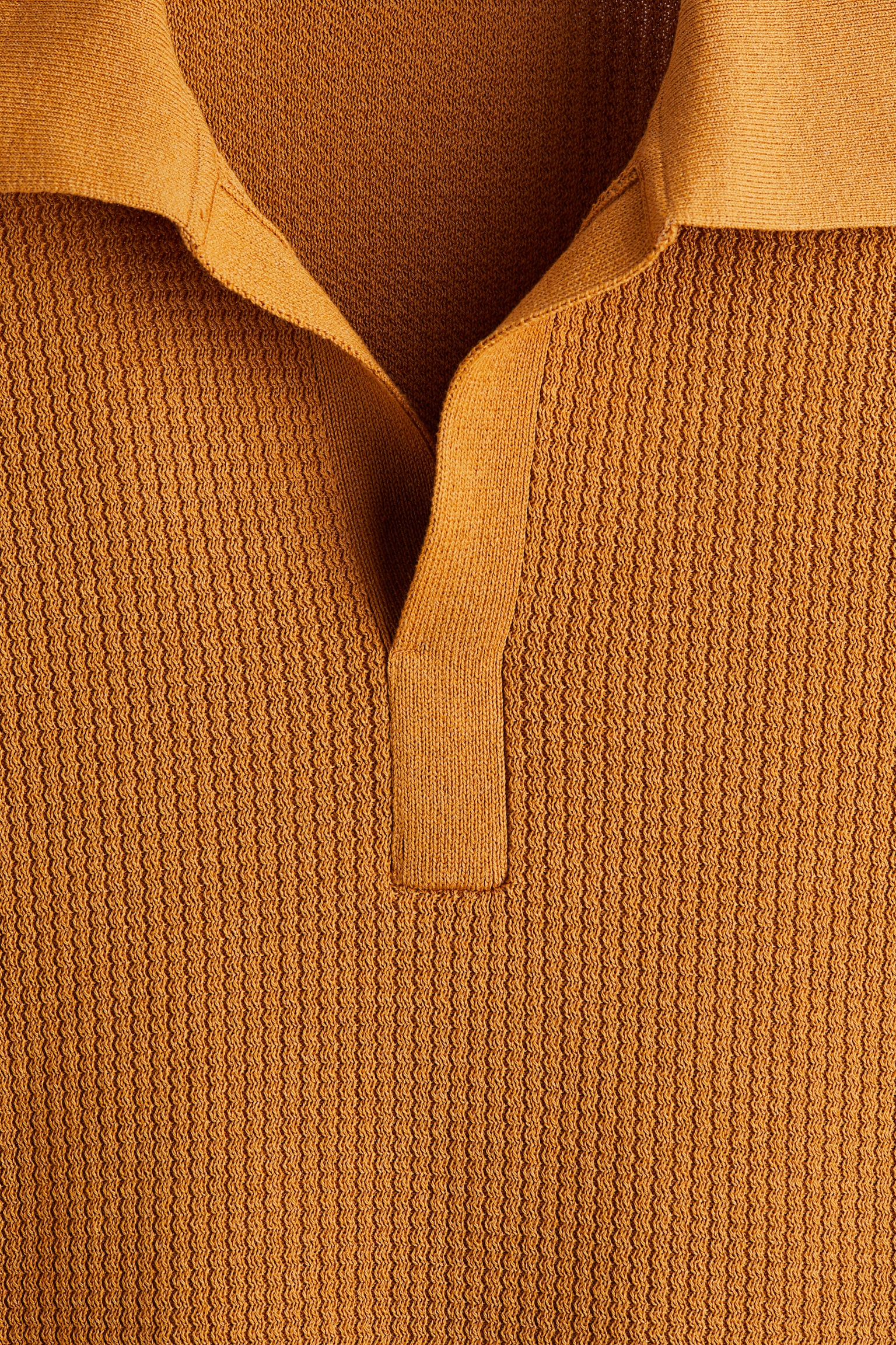 Regular Fit Knitted polo shirt - 深米色/奶油色/深咖啡色 - 5