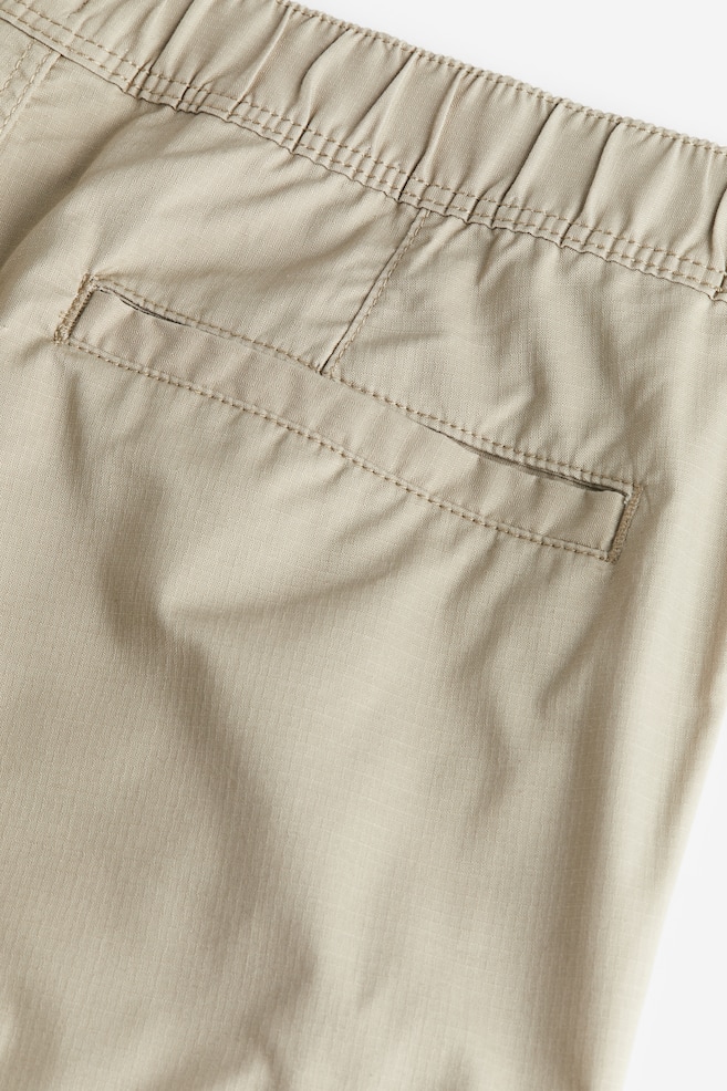 Pantaloni cargo in tessuto ripstop Regular Fit - Beige/Nero/Grigio/Verde kaki scuro - 6