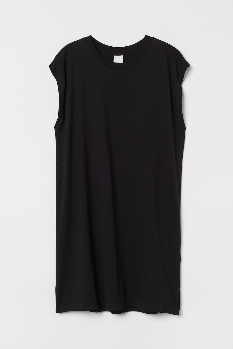 jersey summer dress knee length Prima Jersey Midi Dress Dusty Blue / Regular / M