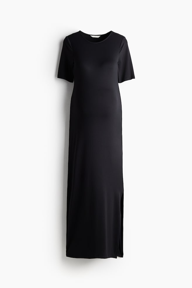 MAMA T-Shirt-Kleid aus Mikrofaser - Schwarz - 1