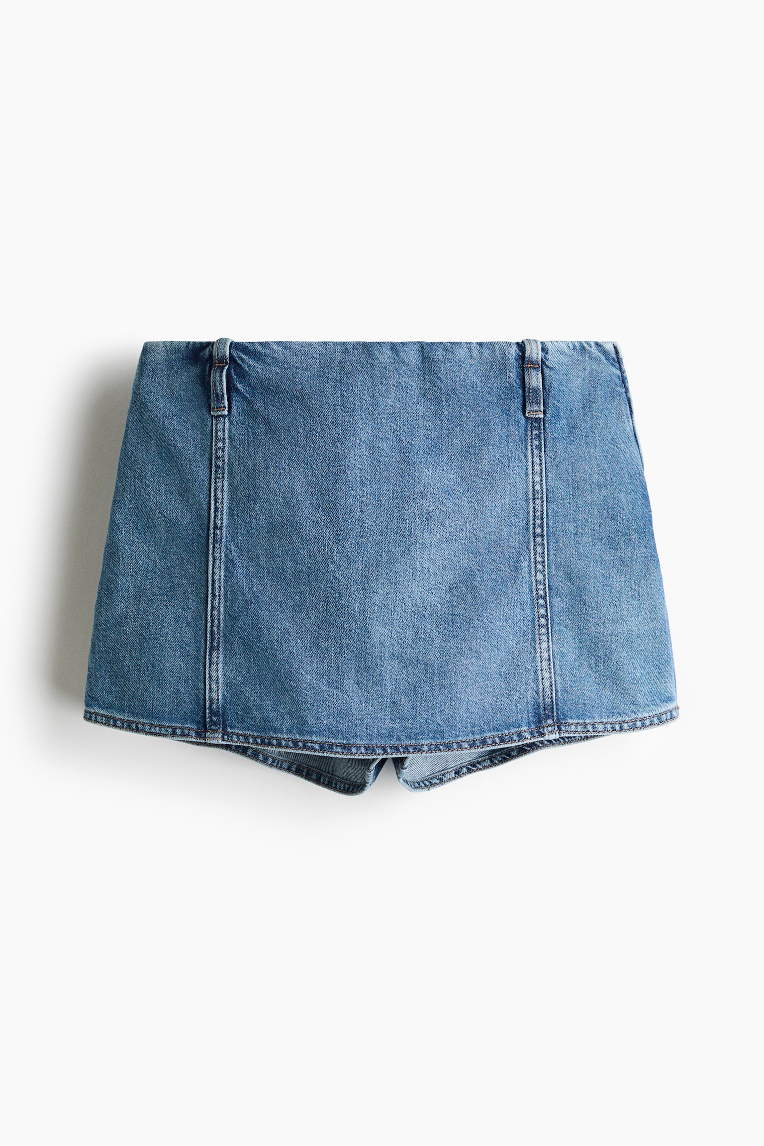 Denim skort - Denim blue/Black/White - 1